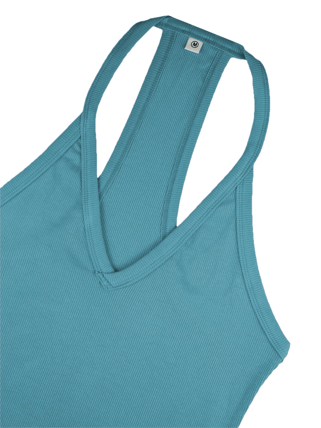 iGENJUN Workout Tops for Women Racerback Basic Tank Summer 2025 Camisole V Neck Slim Fit Ribbed Sleeveless