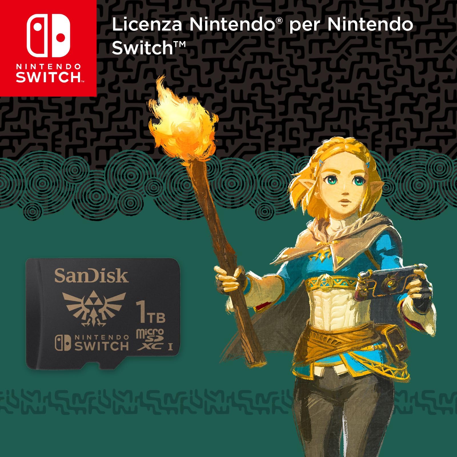 SanDisk 1TB microSDXC-Card Licensed for Nintendo-Switch - SDSQXAO-1T00-GN6ZN