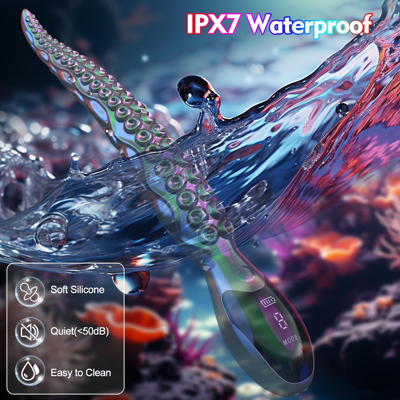 Vibrating Realistic Monster G-Spot Dildos - LED Display Octopus Tentacle Clitoral Vibrator with 9 Powerful Modes, 10.7" Silicone Dildo Adult Sex Toys for Women Anal Vagina Stimulation: Vibrating Realistic Monster G-Spot Dildos - LED Display Octopus Tentacle Clitoral Vibrator with 9 Powerful Modes, 10.7" Silicone Dildo Adult Sex Toys for Women Anal Vagina Stimulation