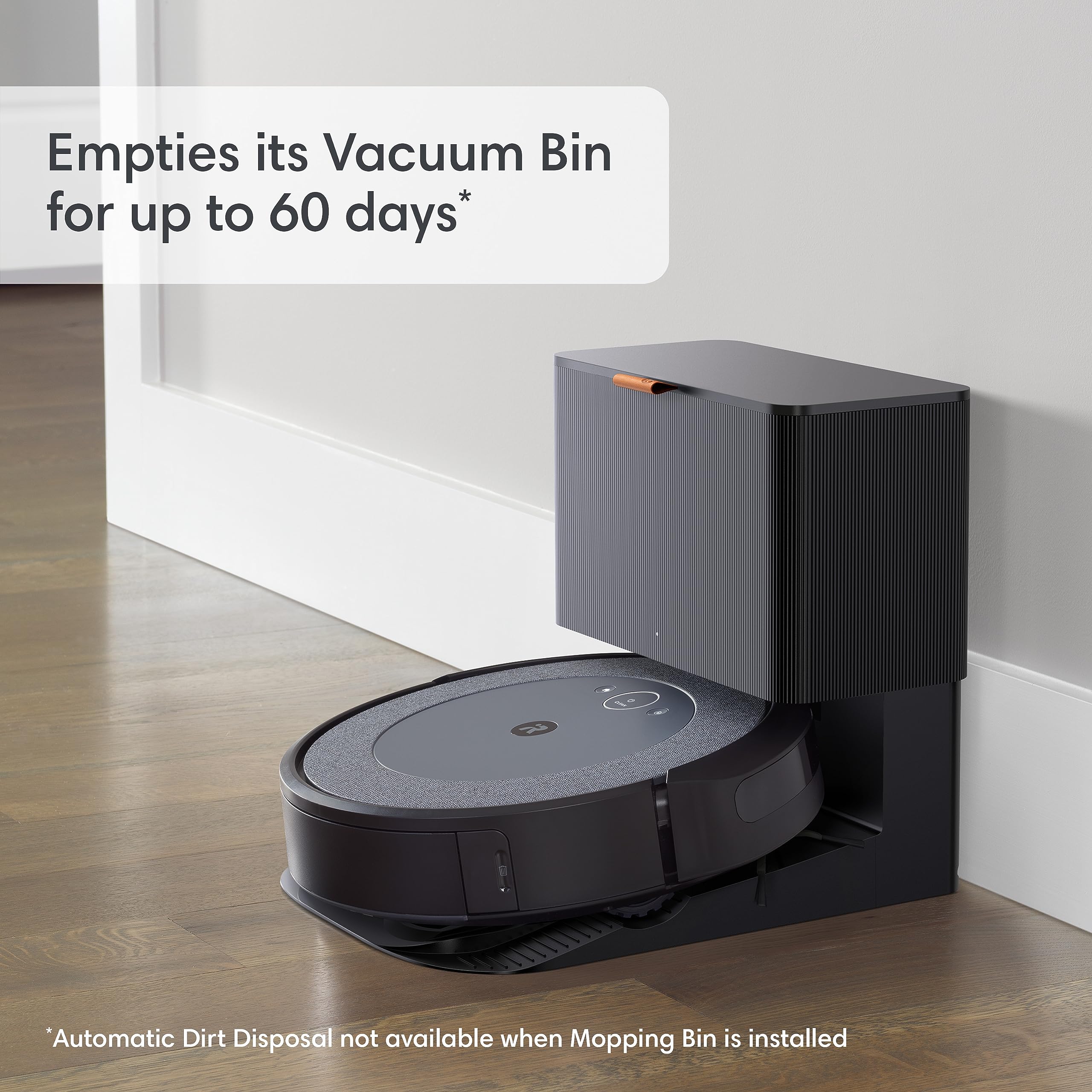 iRobot  Self-Emptying Robot Vacuum and Mop, Clean by Room with Smart Mapping, Empties Itself for Up to 60 Days, Works with Alexa, Personalized Cleaning OS: Roomba Combo i5+