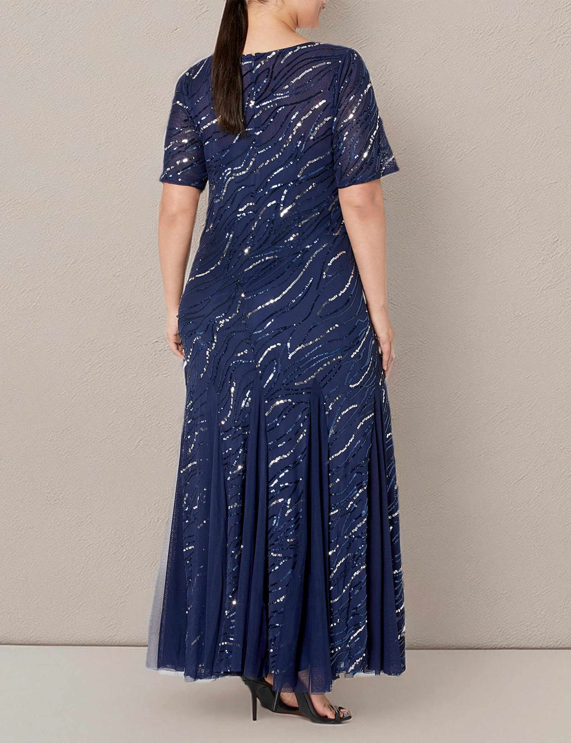 Alex Evenings Women's Plus Size Long Sequin Dress