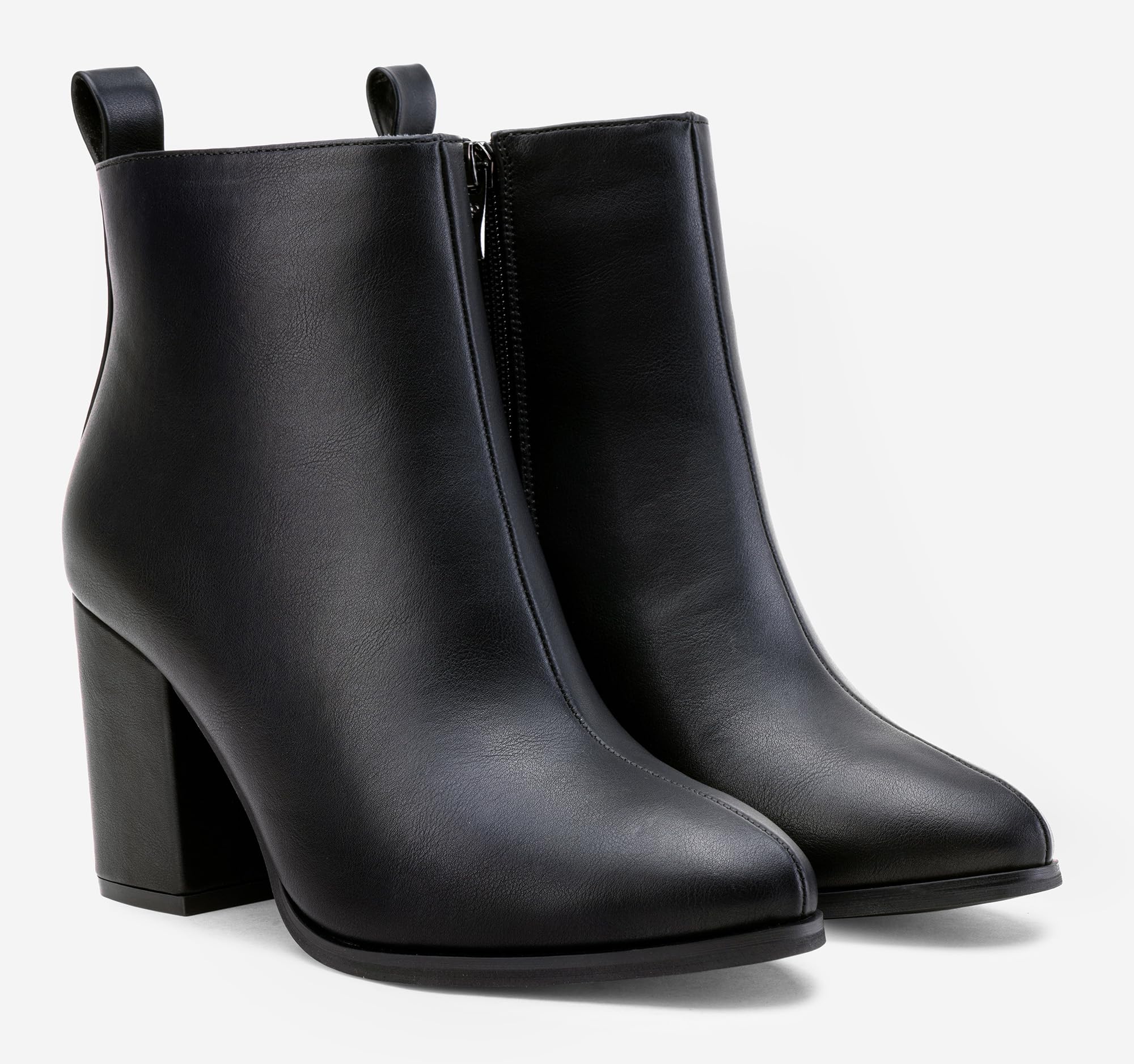 Jeossy Women's 9637A Dressy Ankle Boots,Fashion Block Heel Booties: 10 Heeled Boots-9637a-black