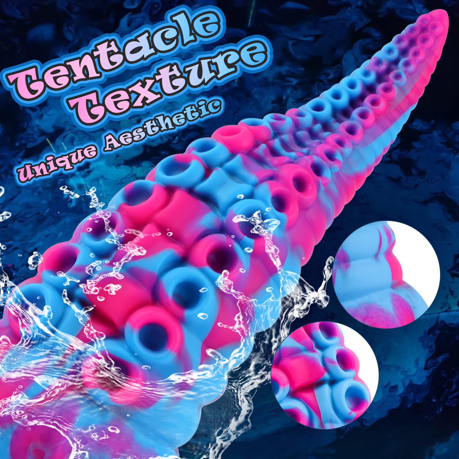 Monster Dildo Tentacle Adult Toy: Big Thick Dildos with Suction Cup for Women, Huge Fantasy Dildo with Octopus-Shape, 8.7” Silicone Giant Dildo thumbnail 2