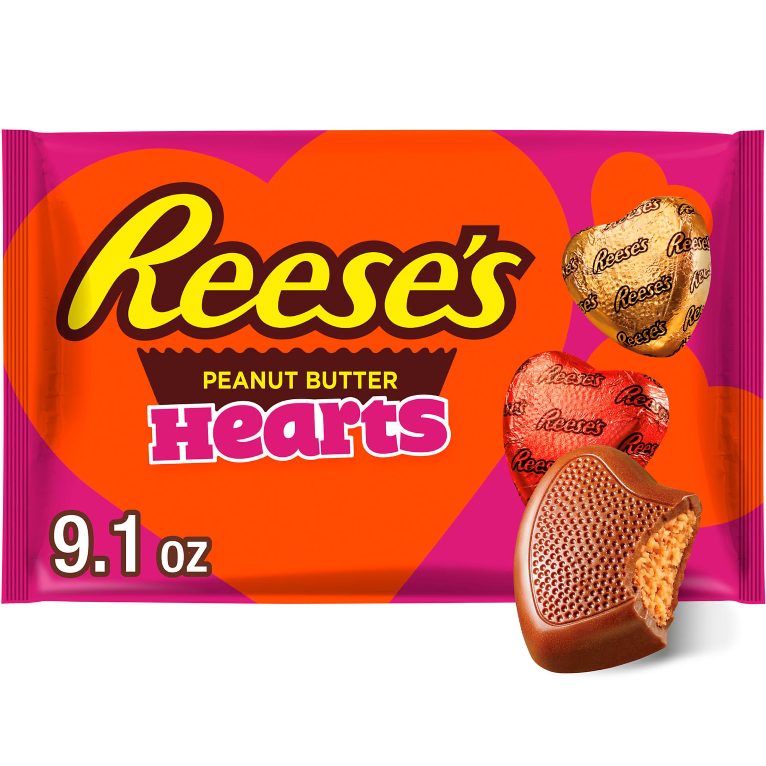 REESE'S Assorted Chocolate Peanut Butter Shapes, Candy Bag 21.49oz - Image 1