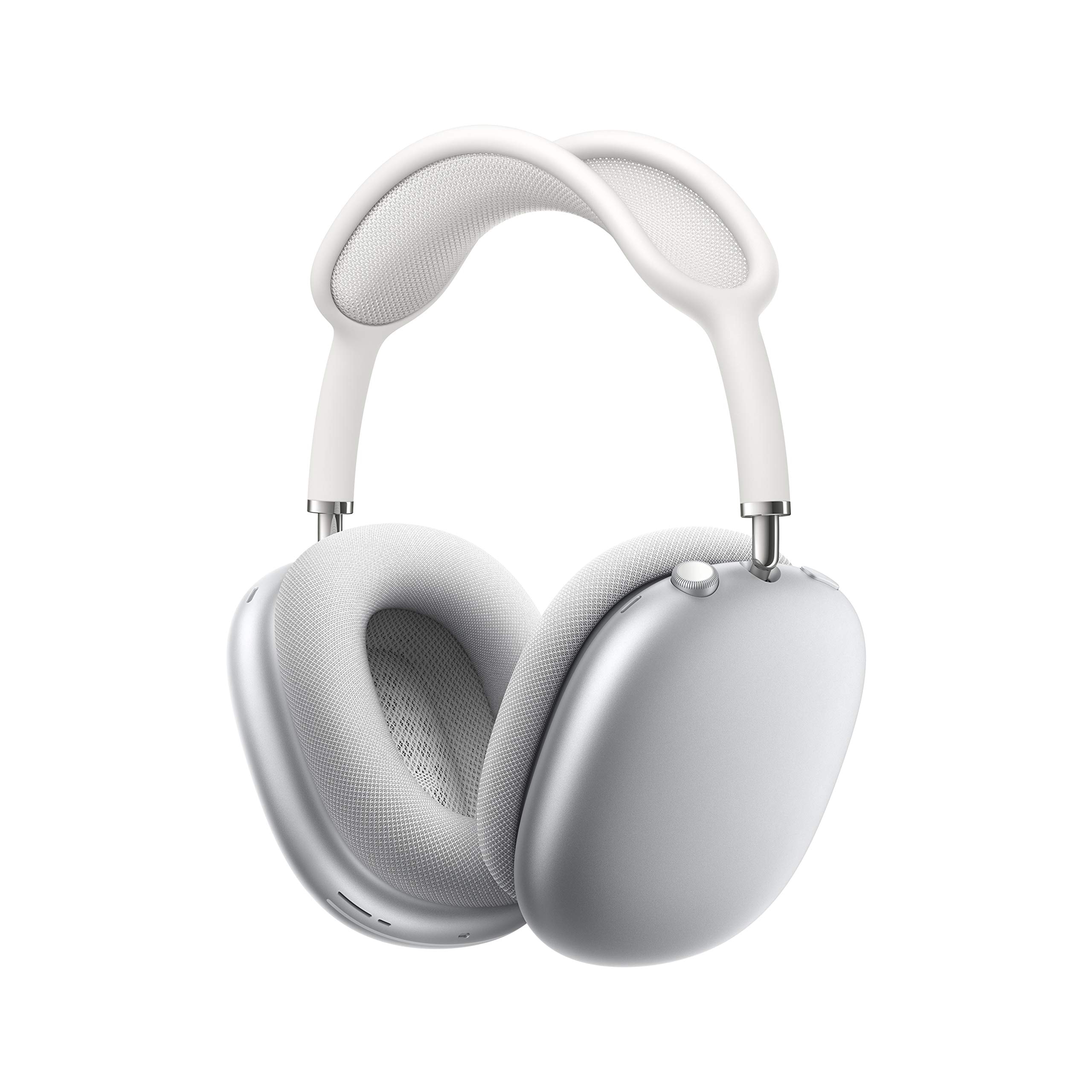 Apple AirPods Max Wireless Over-Ear Headphones, Active Noise Cancelling, Transparency Mode, Personalized Spatial Audio, Dolby Atmos, Bluetooth Headphones for iPhone – Space Gray: Apple AirPods Max Wireless Over-Ear Headphones with AppleCare+ (2 Years) - Silver
