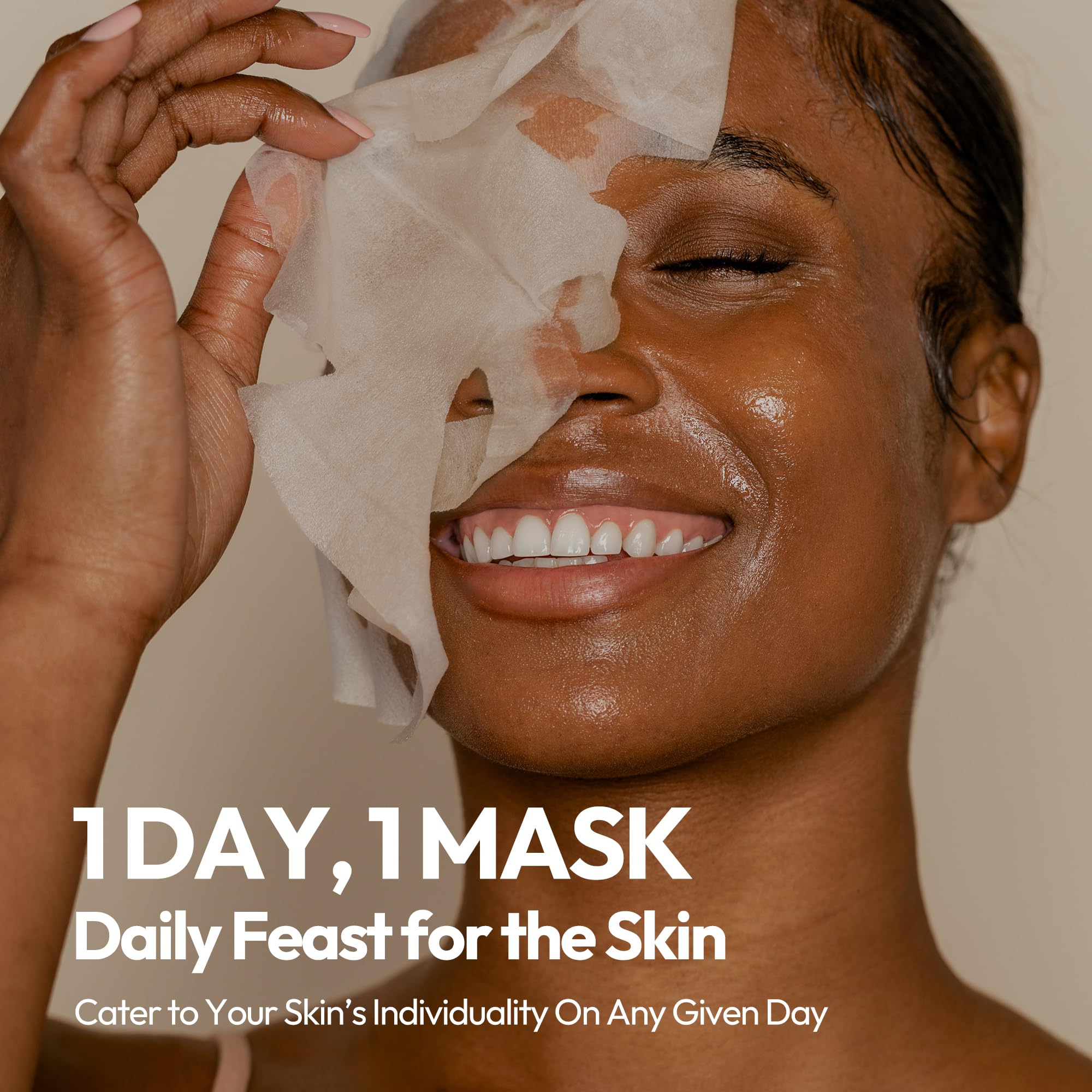 LAPCOS  Sheet Mask, Daily Face Mask with Probiotics to Clarify Skin, Korean Beauty Favorite, 5-Pack: 7+1 Version 1