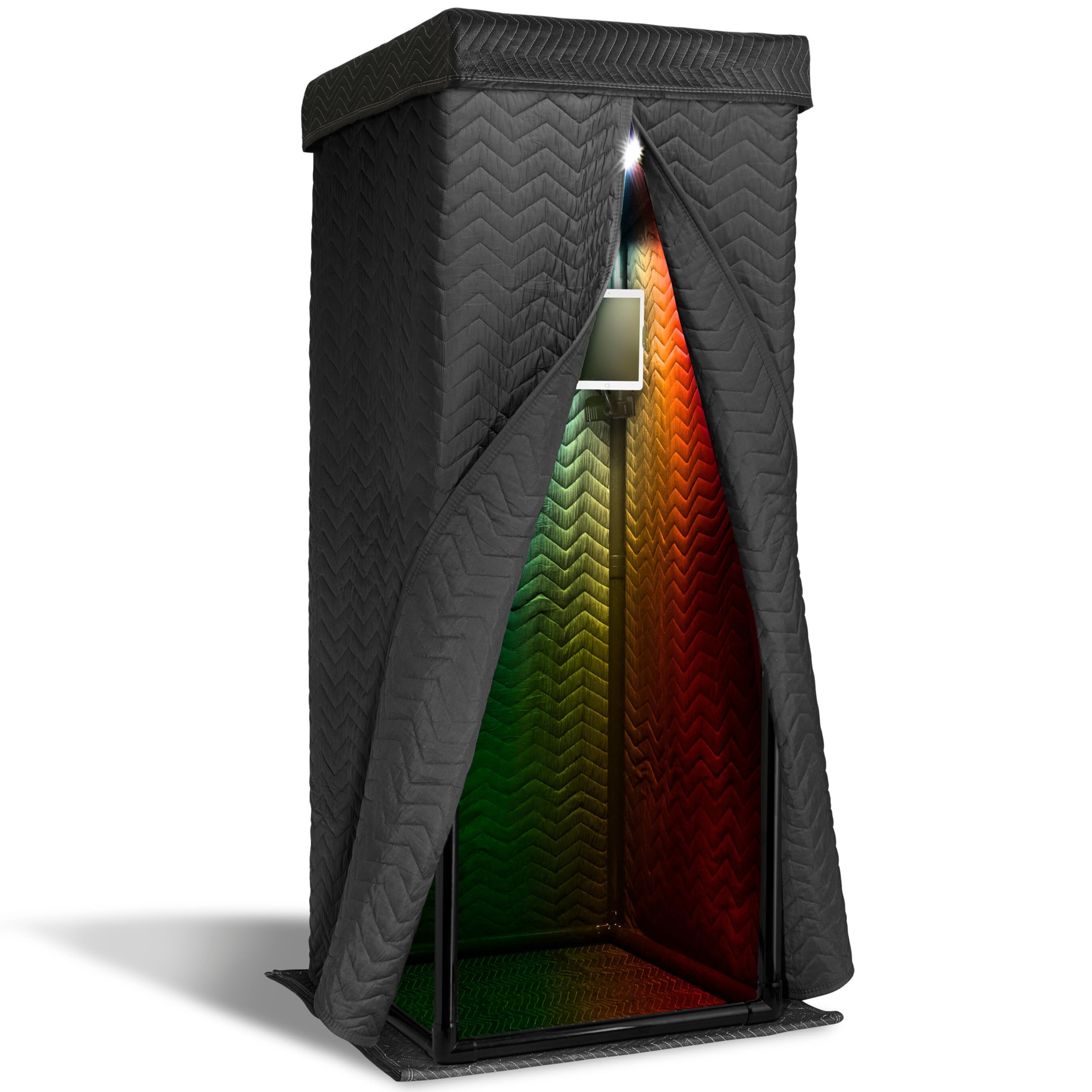 'Snap Studio' Portable Recording Booth | '#1 Vocal Booth' Rolling Stone | Record Crisp, Dry, Echo-Free Vocals at Home or On-The-Road | The Original & Best Studio Booth, Trusted By Singers & Voiceover: Black