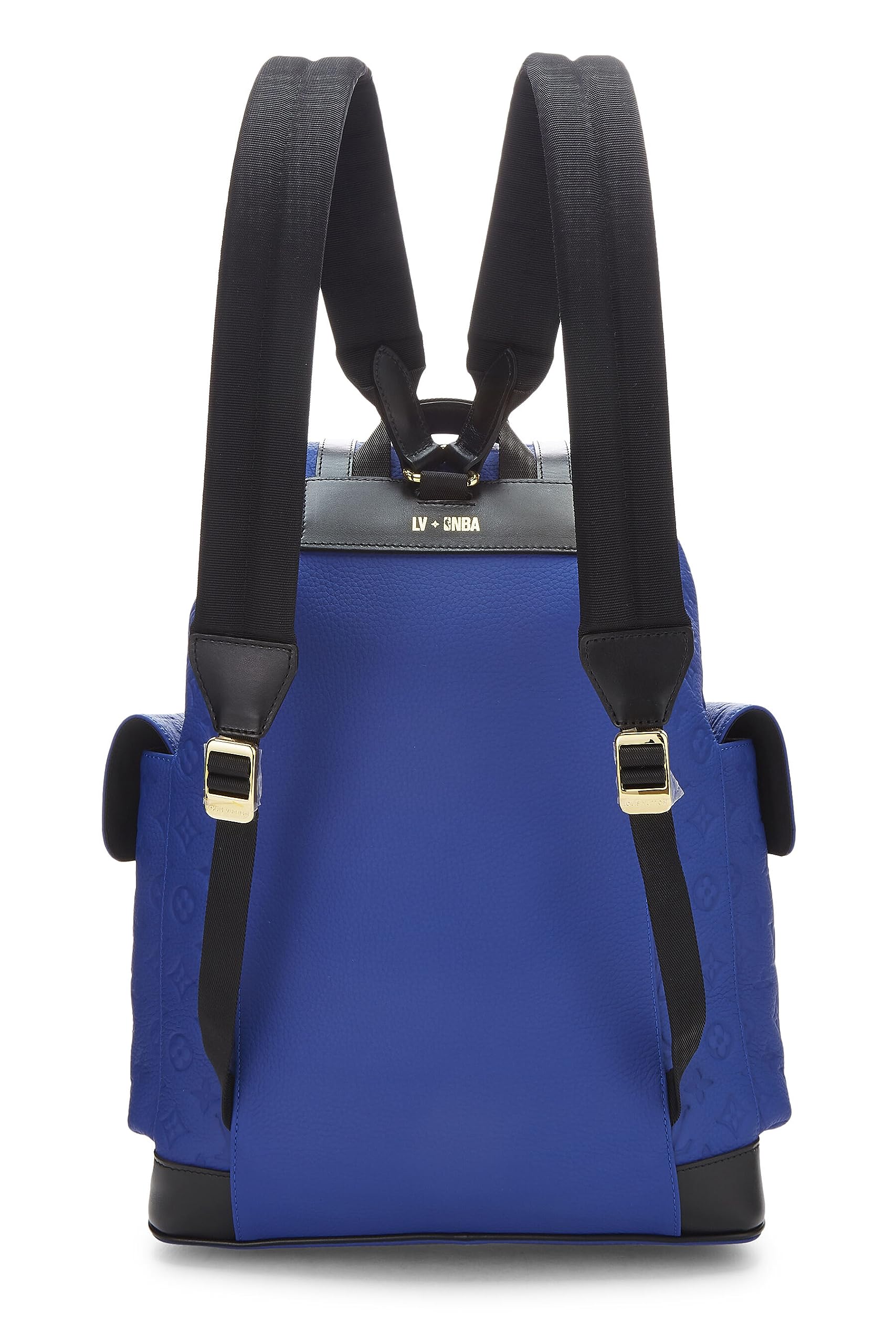 Louis Vuitton, Pre-Loved Blue Taurillon NBA Christopher Backpack MM, Blue: Louis Vuitton, Pre-Loved Blue Taurillon NBA Christopher Backpack MM, Blue