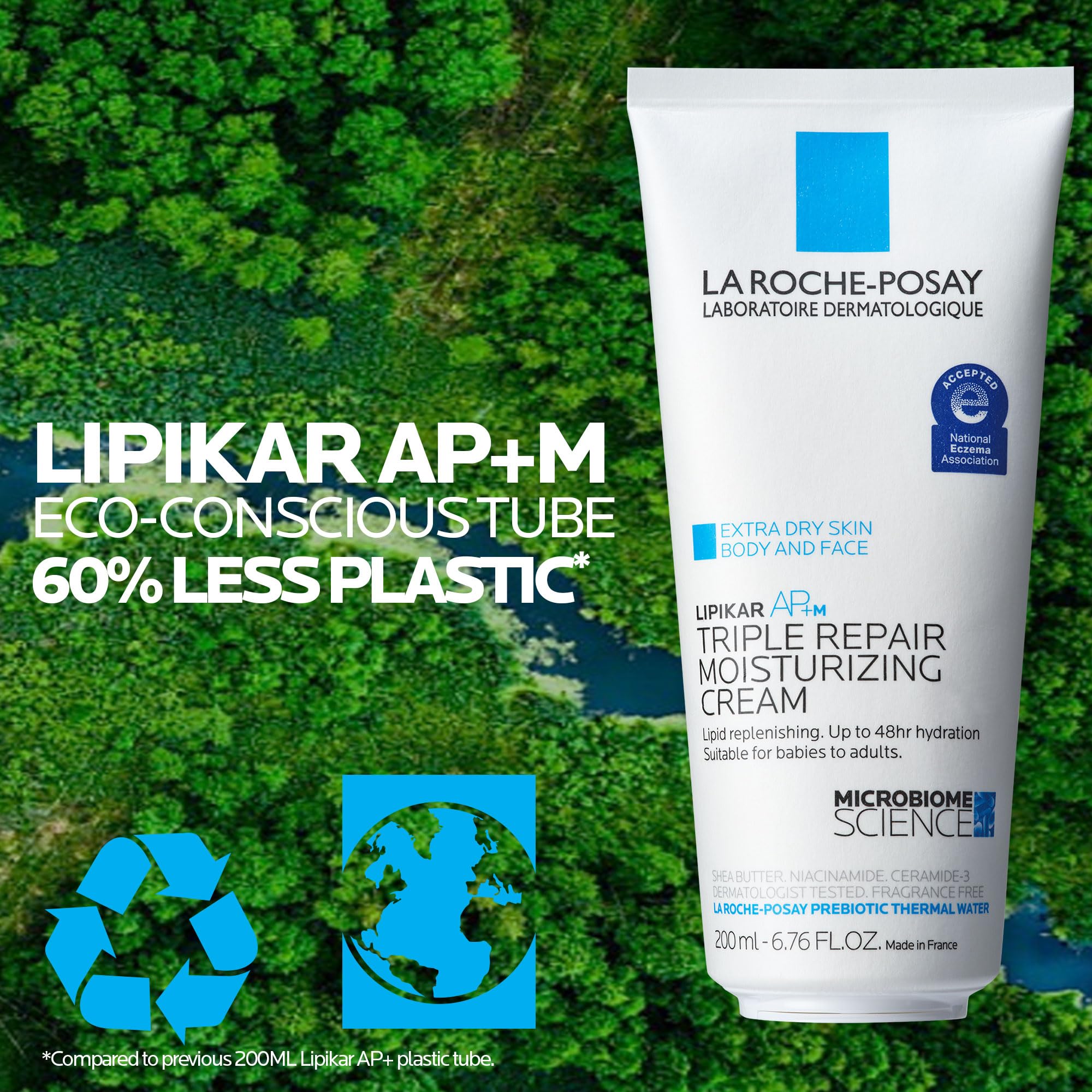 La Roche-Posay Lipikar AP+ Triple Repair Moisturizing Cream | Face & Body Lotion For Dry Skin | Shea Butter & Niacinamide Moisturizer | Gentle Face & Body Cream For Dry, Rough & Sensitive Skin: 6.7 Fl Oz (Pack of 1)