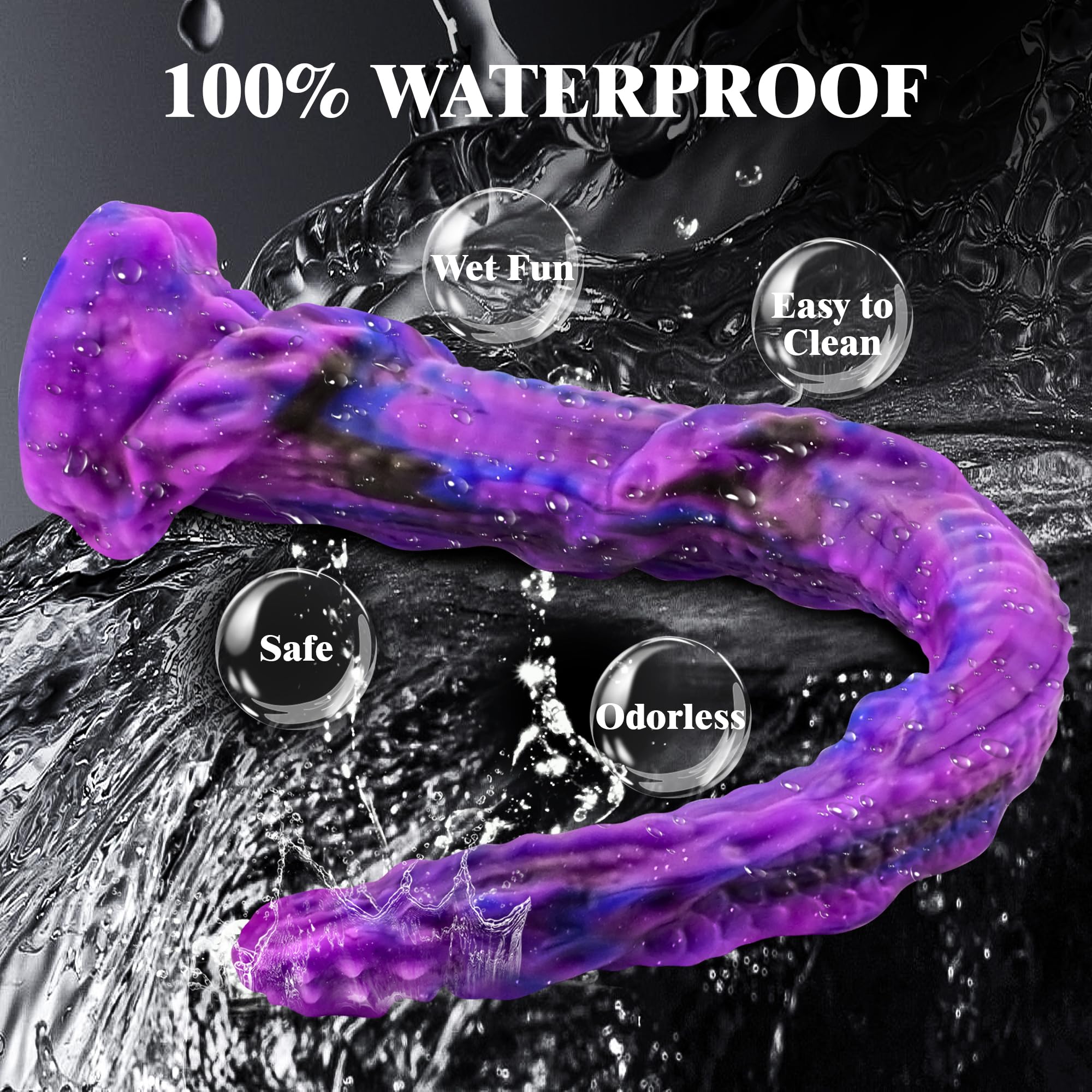 Monster Dildo Dragon Dildo Horse Dildo, 19.6" Super Long Dildo Fantasy Dildo for Deepest Sex, XL Huge Dildo Animal Alien Dildo with Suction Cup, Large Butt Plug Massive Anal Toys for Women, Men
