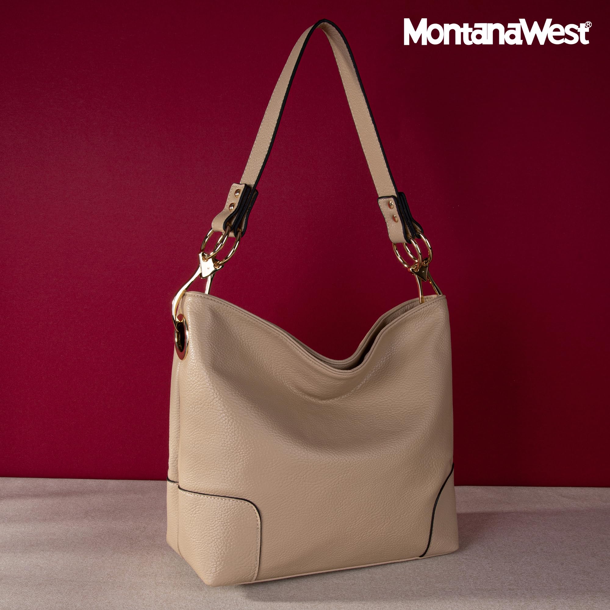 Montana West Medium Hobo Bags for Women Top Handle Satchel Shoulder Purse Bucket Handbag