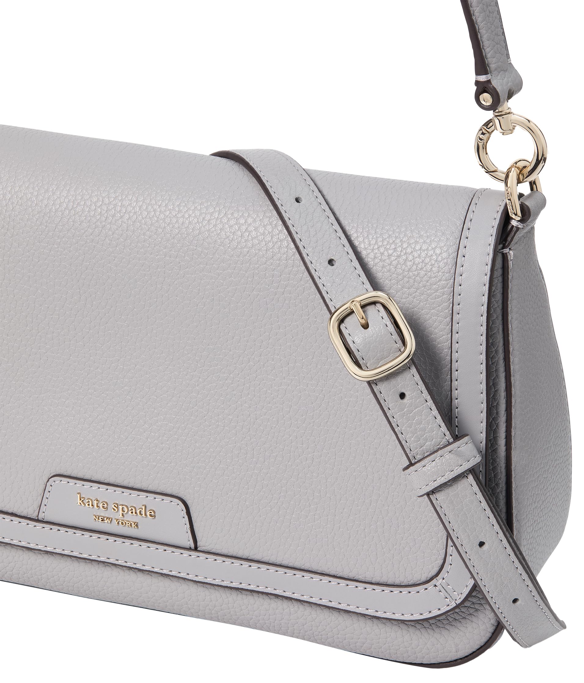 kate spade new york Hudson Pebbled Leather Flap Shoulder Bag