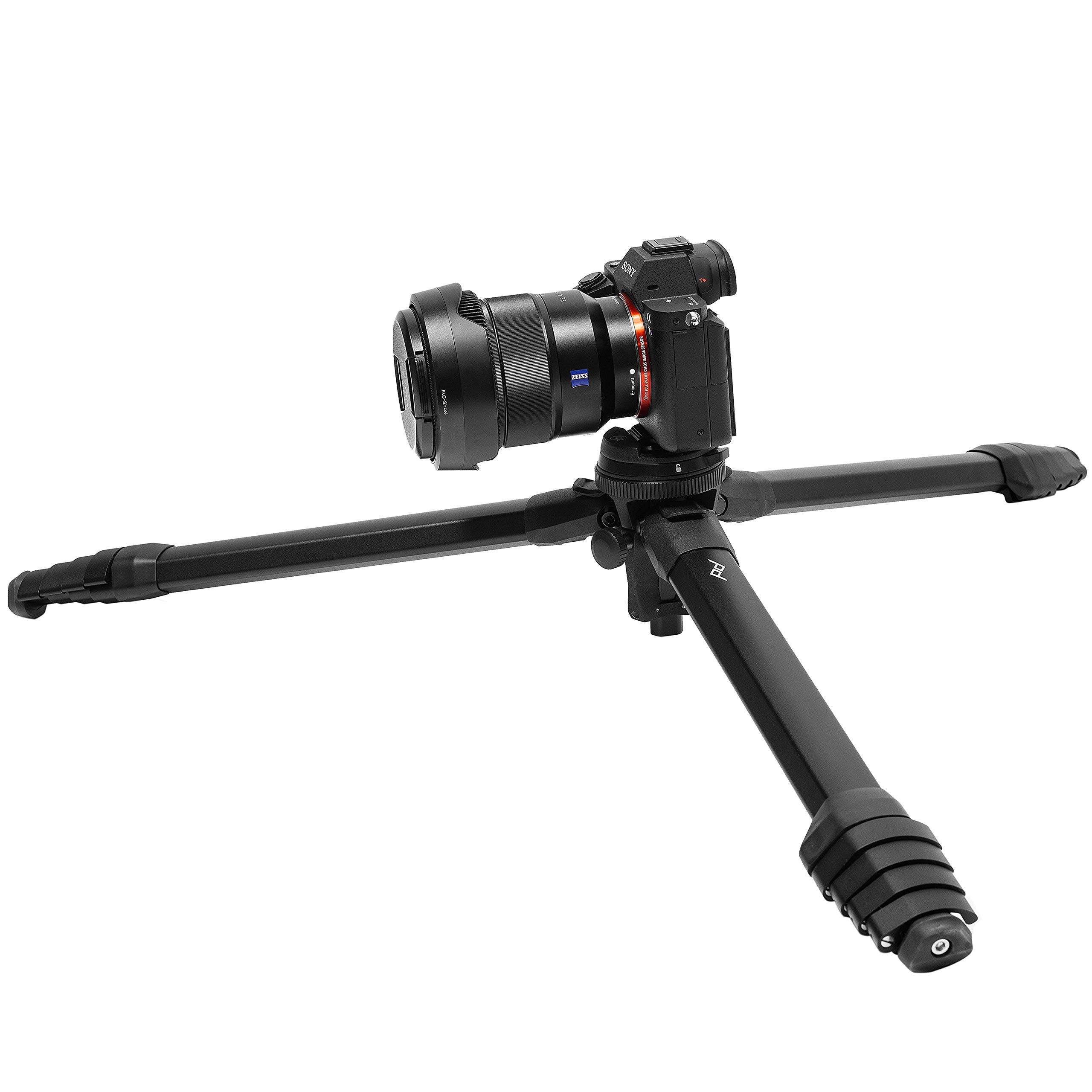 Peak Design Travel Tripod, Carbon Fiber, Compact Design, Quick Setup and Takedown, Pro-Level Stability, Ergonomic Ball Head, Compact and Portable Travel Tripod for Camera and Phone, 20 lb Capacity: Single