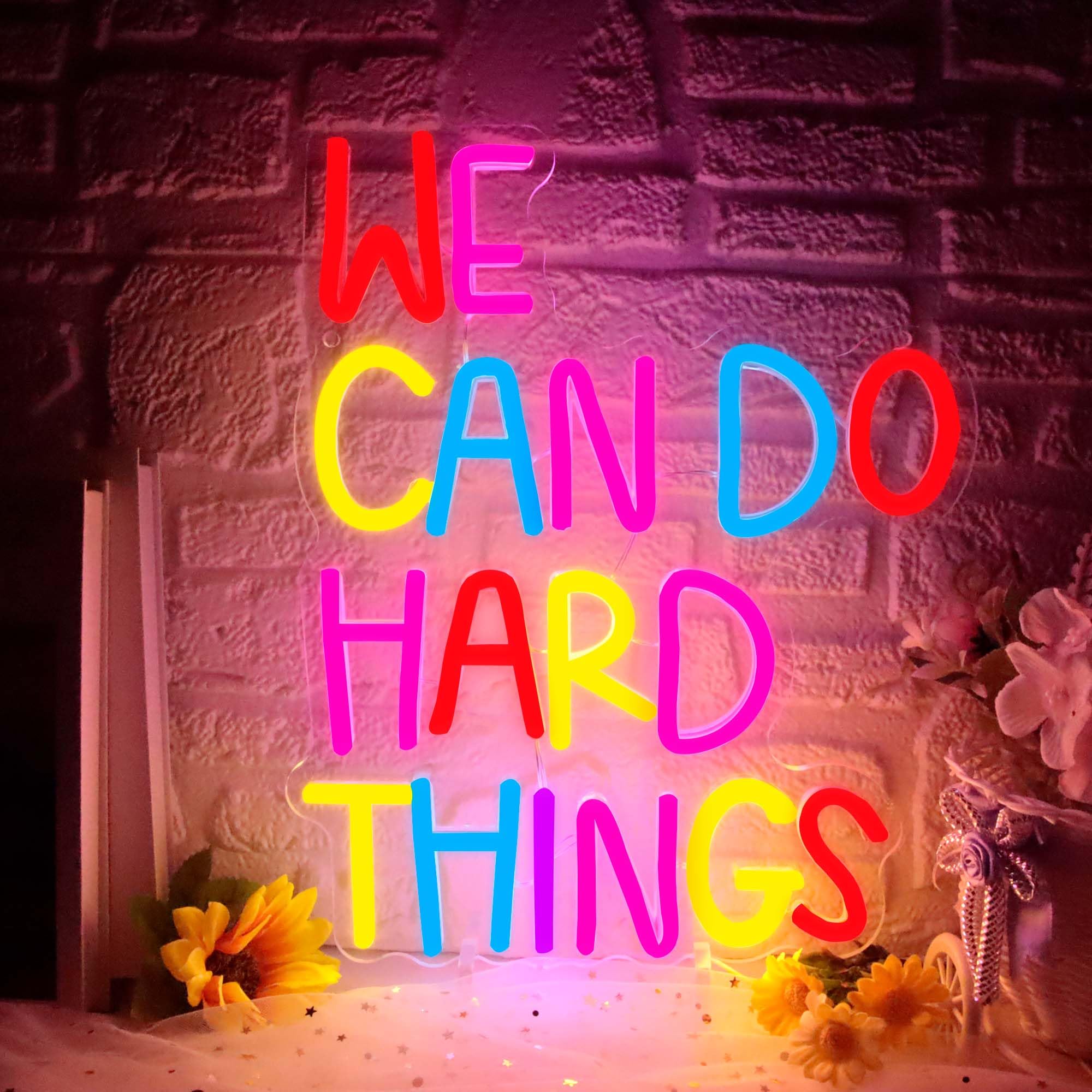 Pretty Ladies Body Neon Sign, Woman Body Neon Light,Lady Buttocks Neon Sign, Aesthetic Pink Ass Line Art Neon Light, USB Powered for Bachelor Club Garage Party Bedroom Bar Shop Logo Business Signs: We Can Do Hard Things Neon Sign, Motivational Neon Light USB Dimmable LED Sign, for Inspirational Classroom Office Library Neon Light Kids Wall Art Bedroom Birthday Party Classroom Backdrop Sign