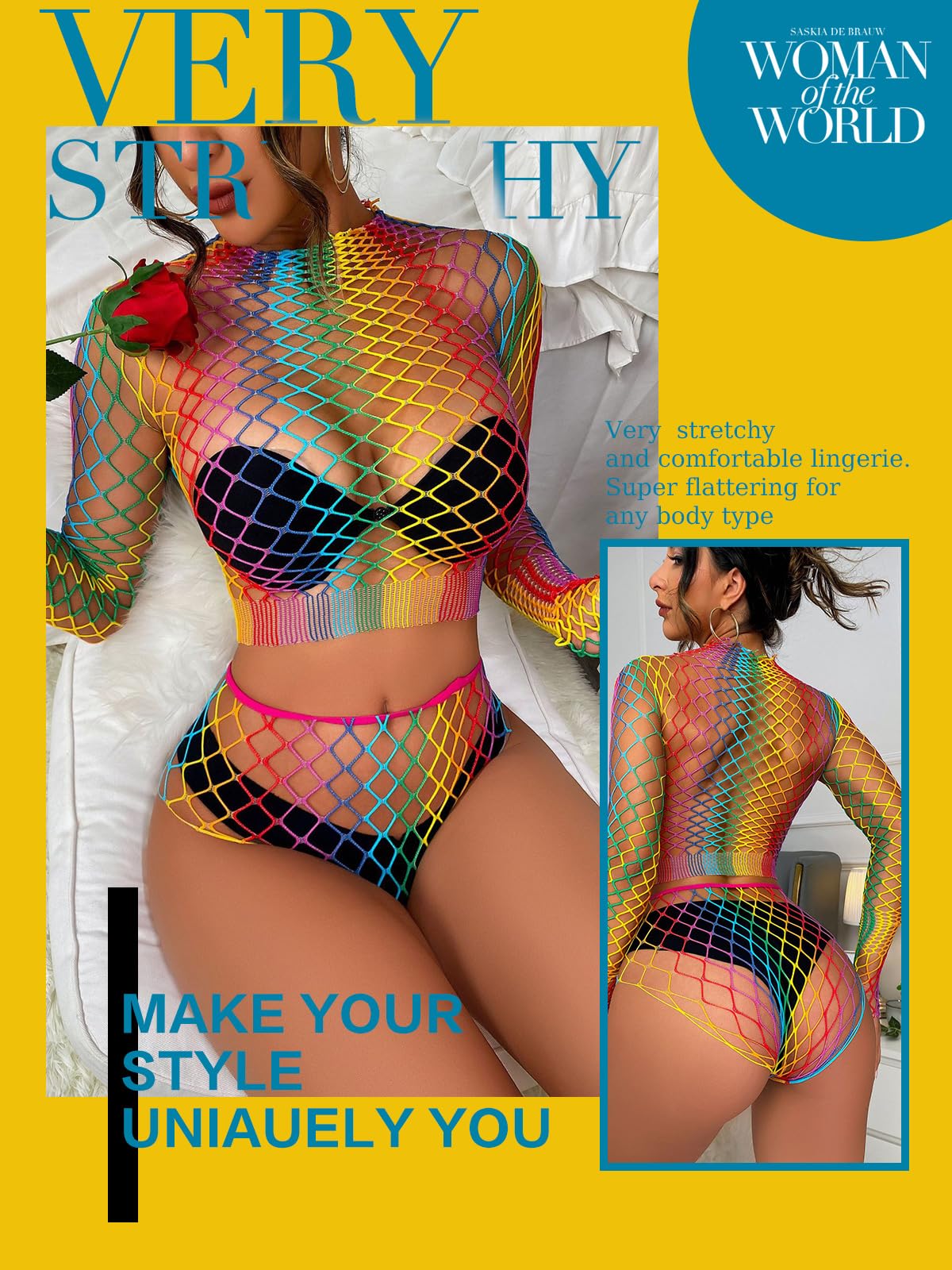 FasiCat Women's Mesh Lingerie Fishnet Babydoll Mini Dress Bodysuit See Through Shirts Long Sleeves Lingerie Bodysuit Cover Up: FasiCat Women's Mesh Lingerie Fishnet Babydoll Mini Dress Bodysuit See Through Shirts Long Sleeves Lingerie Bodysuit Cover Up