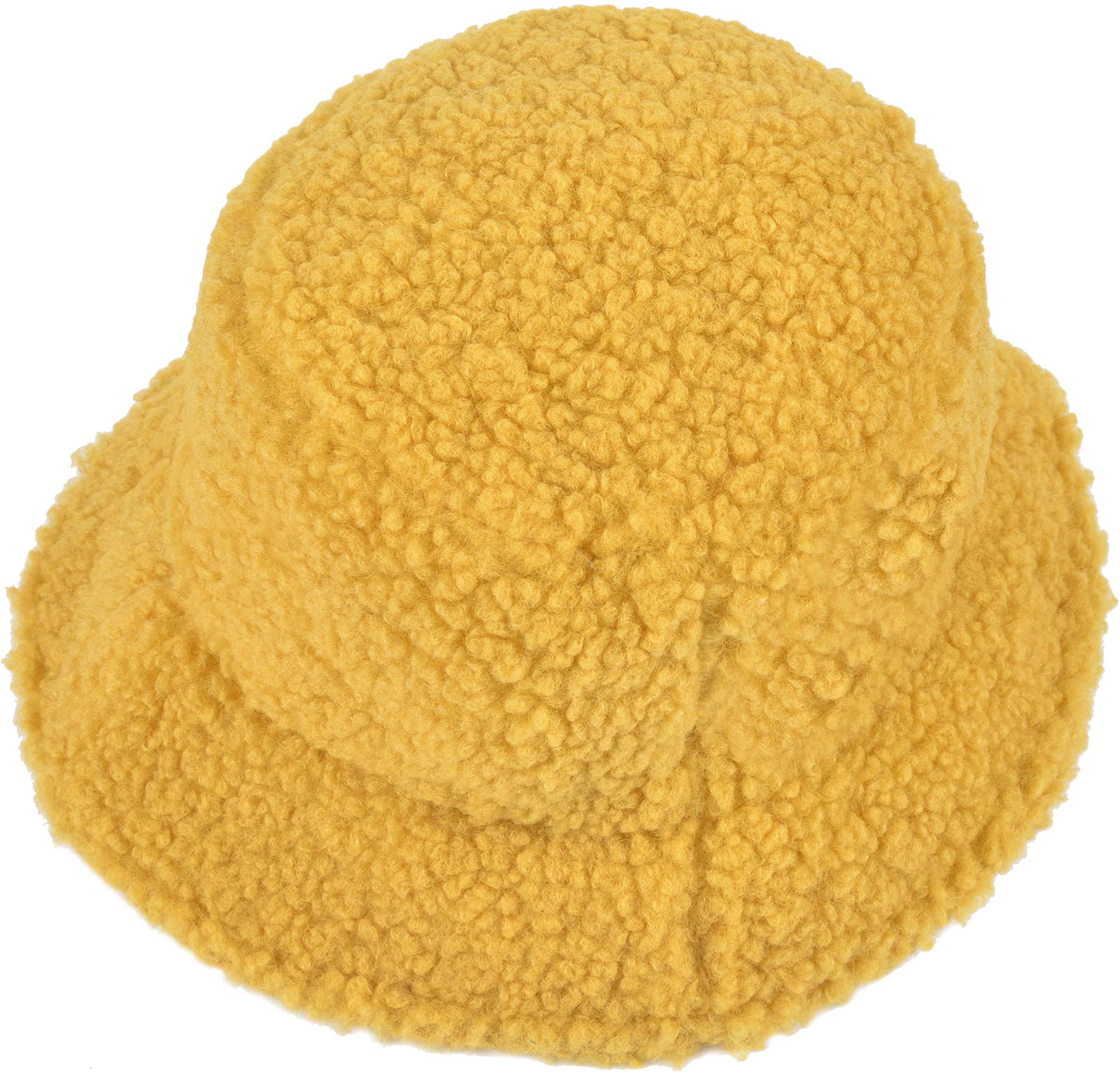 ChezAbbey Faux Fur Bucket Hat, Fuzzy Furry Winter Warm Fisherman Cap, Fluffy Teddy Sherpa Clothe Hats for Women Men Girls thumbnail 4