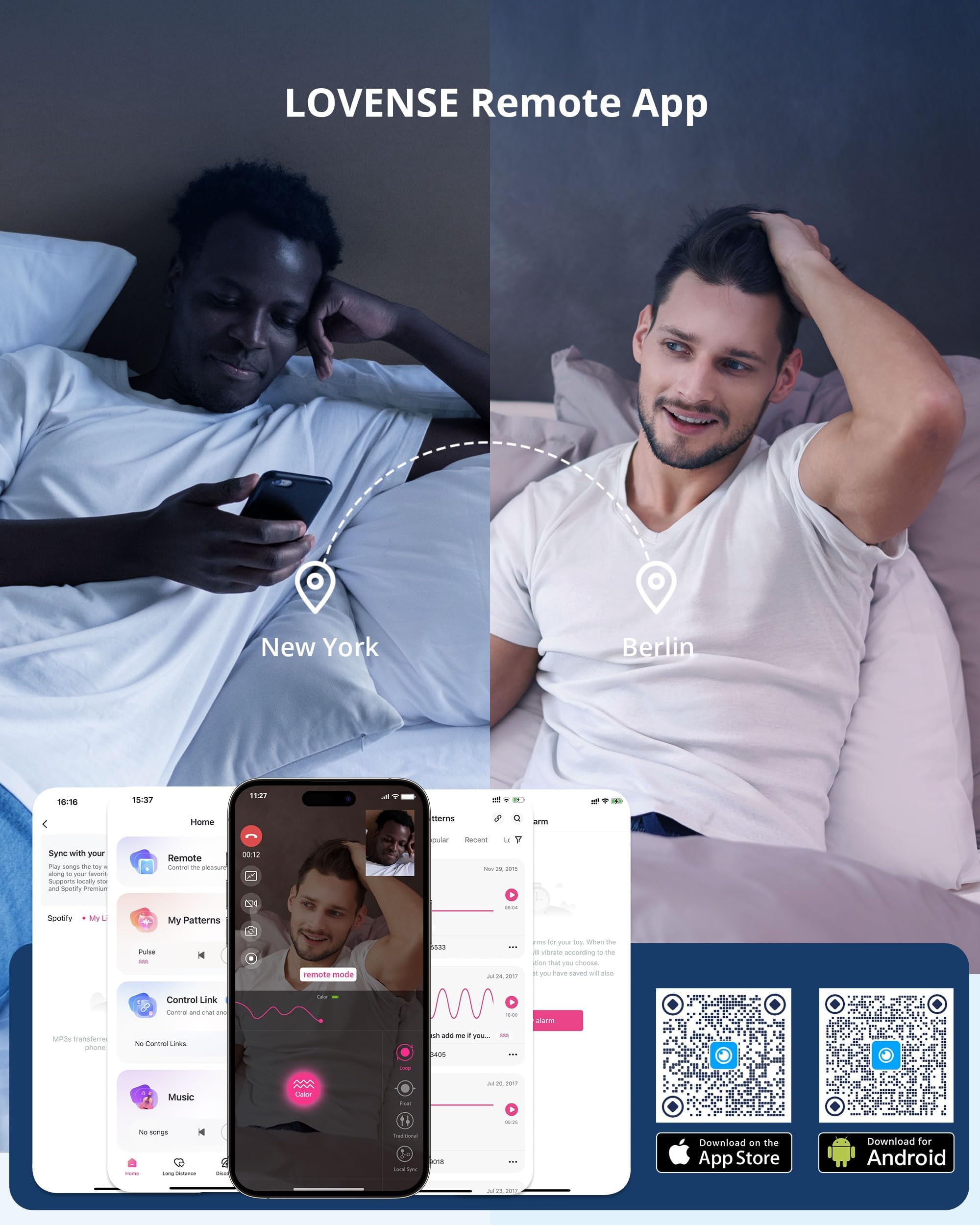 LOVENSE Calor Male Masturbator, Automatic Male Masturbator Cup with 7 Thrusting Rotating for Penis Stimulation, Electric Masturbation Toy, Blowjob Stroker Adult Sex Toys for Men
