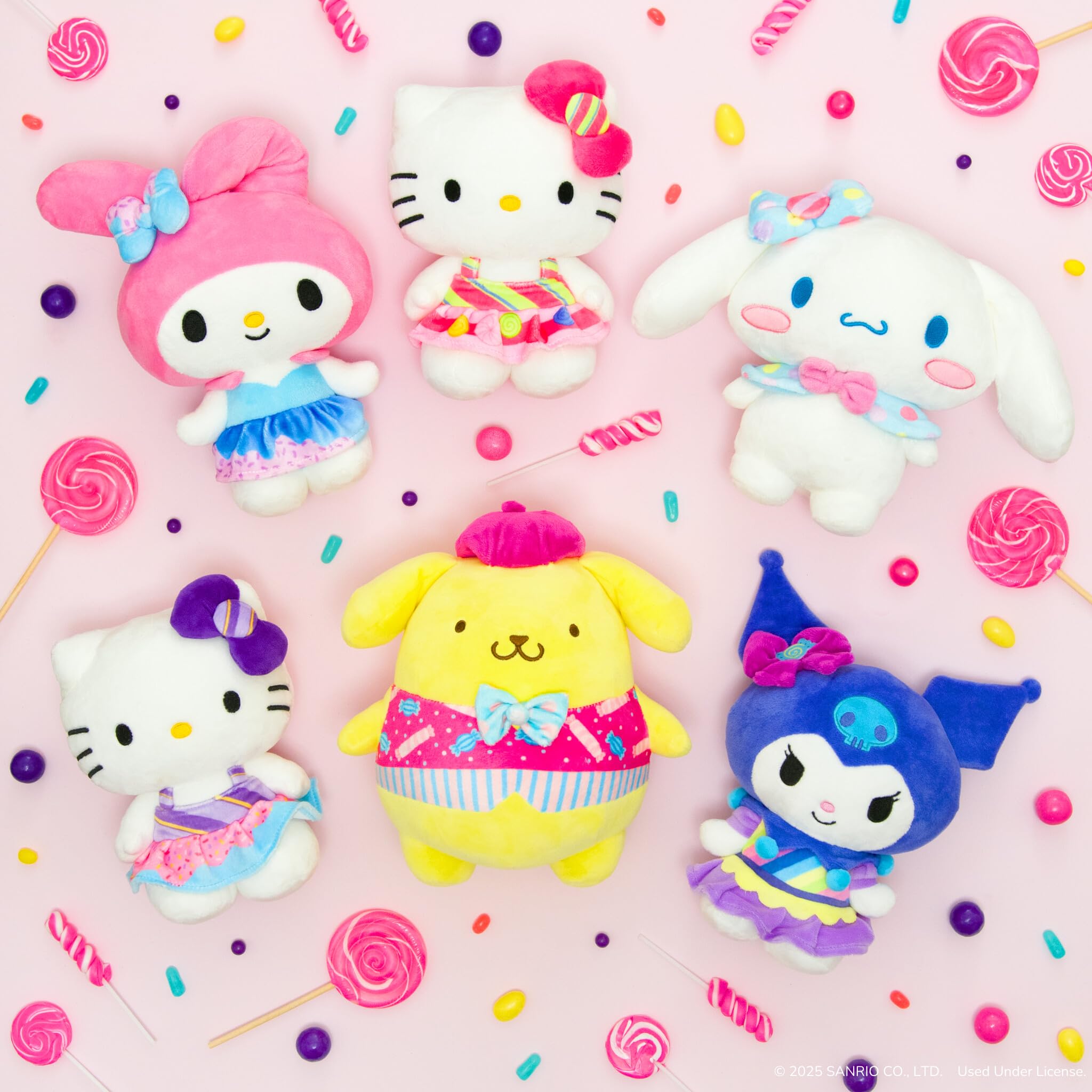 Jazwares Hello Kitty and Friends - 8-Inch  Candy Wonderland Plush - Officially Licensed Sanrio Product from Ages 6+ thumbnail 5