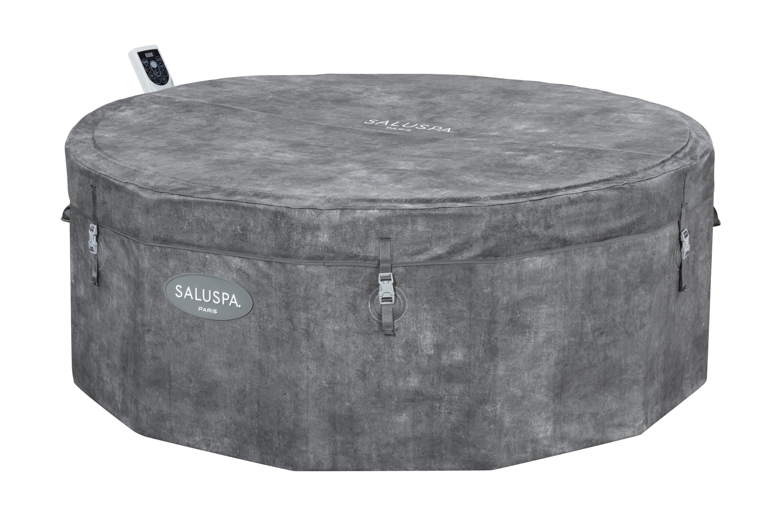 Bestway SaluSpa Paris ThermaCore UltraFit Smart AirJet Rigid Foam Hot Tub Spa (67" x 25.5") | Fits Up to 4-6 Persons | Grey Marble: Bestway SaluSpa Paris ThermaCore UltraFit Smart AirJet Rigid Foam Hot Tub Spa (67" x 25.5") | Fits Up to 4-6 Persons | Grey Marble