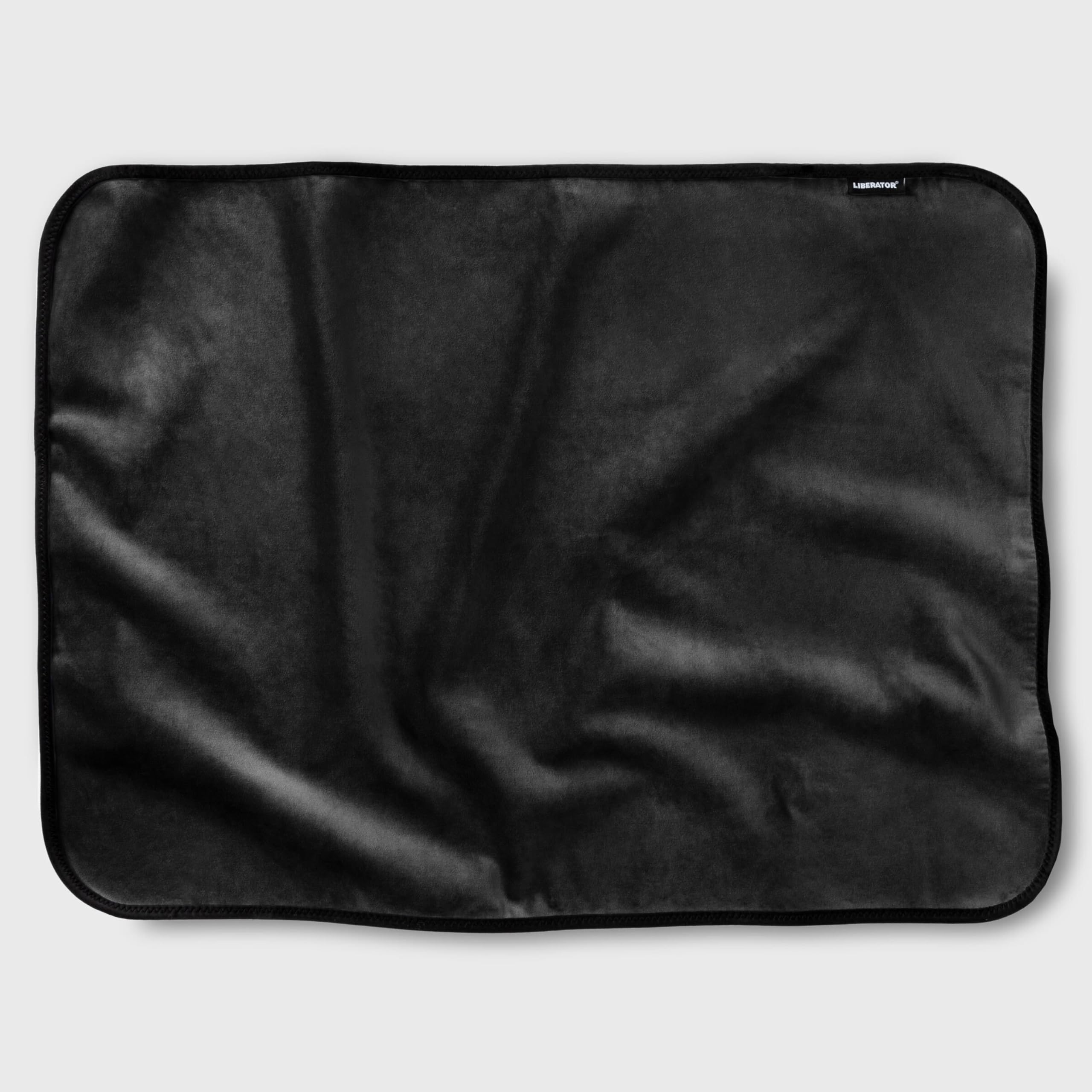 Liberator Fascinator Throw - Moisture-Proof Sensual Blanket, Mini Size, Microvelvet: Black