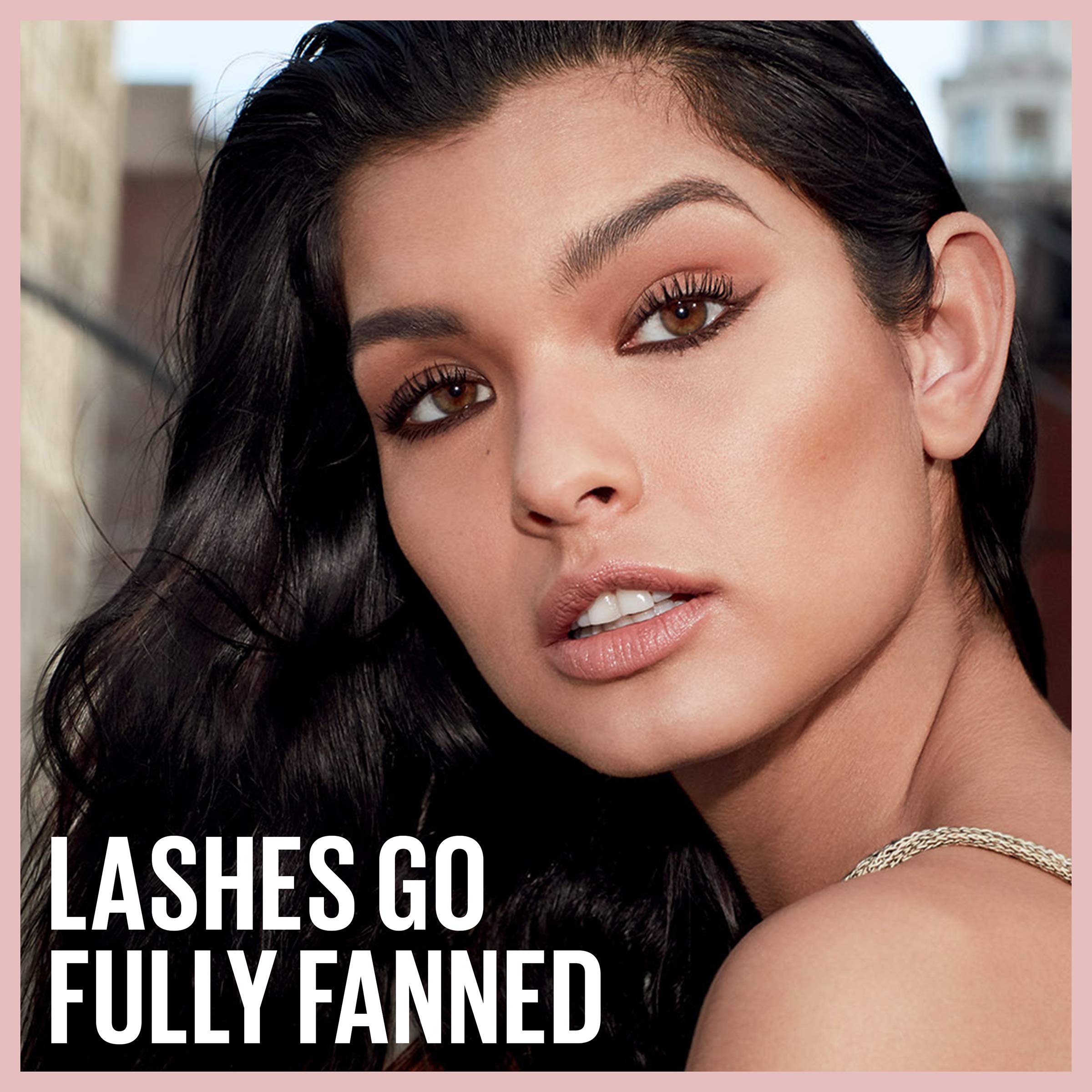 Maybelline Lash Sensational Waterproof Mascara, Lengthening and Volumizing for a Full Fan Effect, Brownish Black, 1 Count thumbnail 7