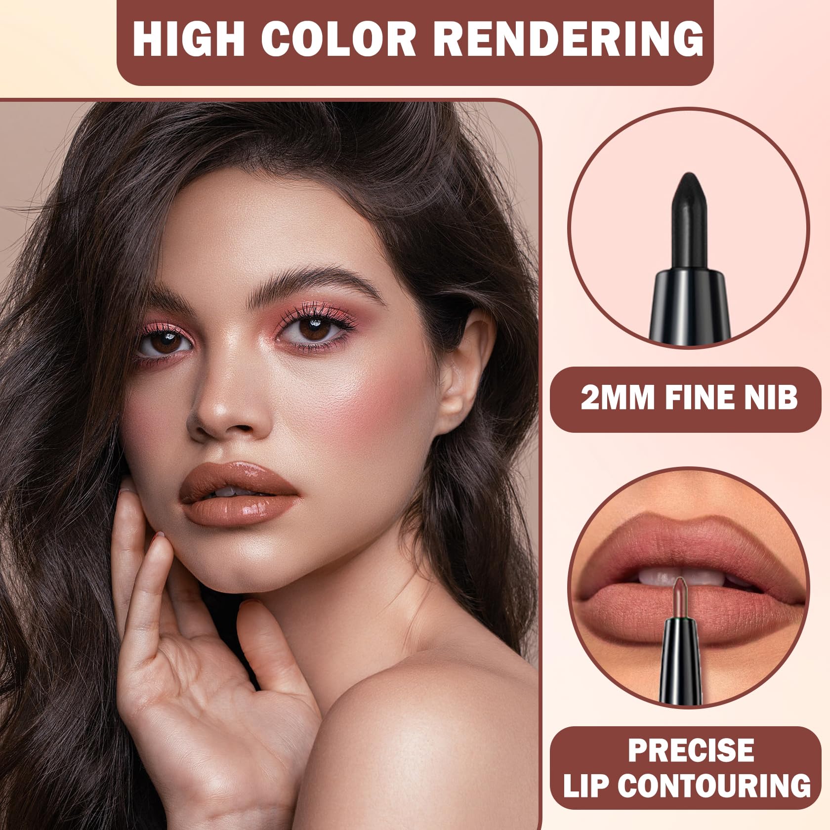 QIUFSSE 3 in 1 Black Lip Liner Pencil and Lipstick lipgloss Set Matte Black Lipstick Lip Gloss Kit Long-lasting Nonstick Cup Smudge Proof Lip Kits with Lip Liner,Velvet Goth Makeup (): 01# Sole Memory