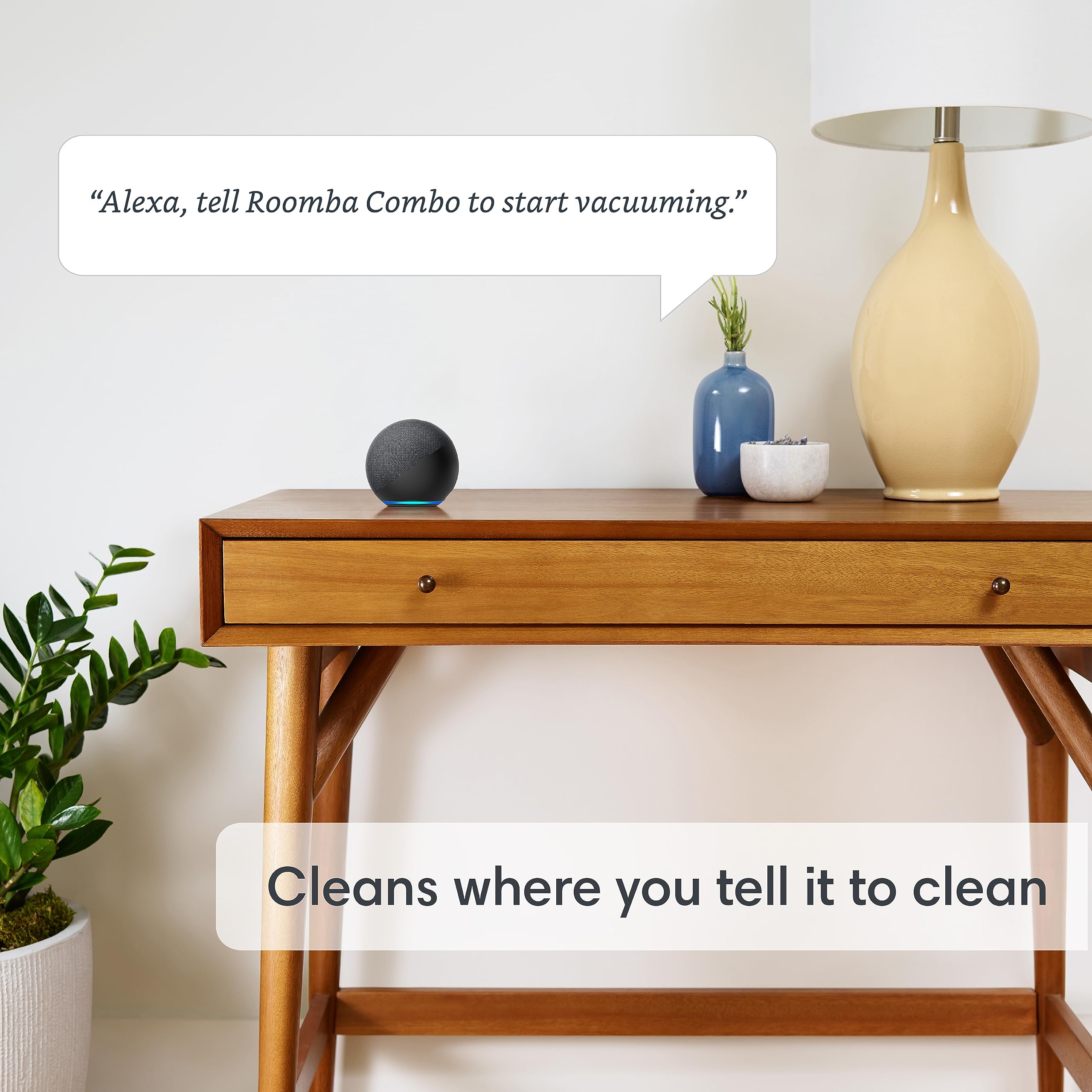 iRobot  Self-Emptying Robot Vacuum and Mop, Clean by Room with Smart Mapping, Empties Itself for Up to 60 Days, Works with Alexa, Personalized Cleaning OS: Roomba Combo i5+