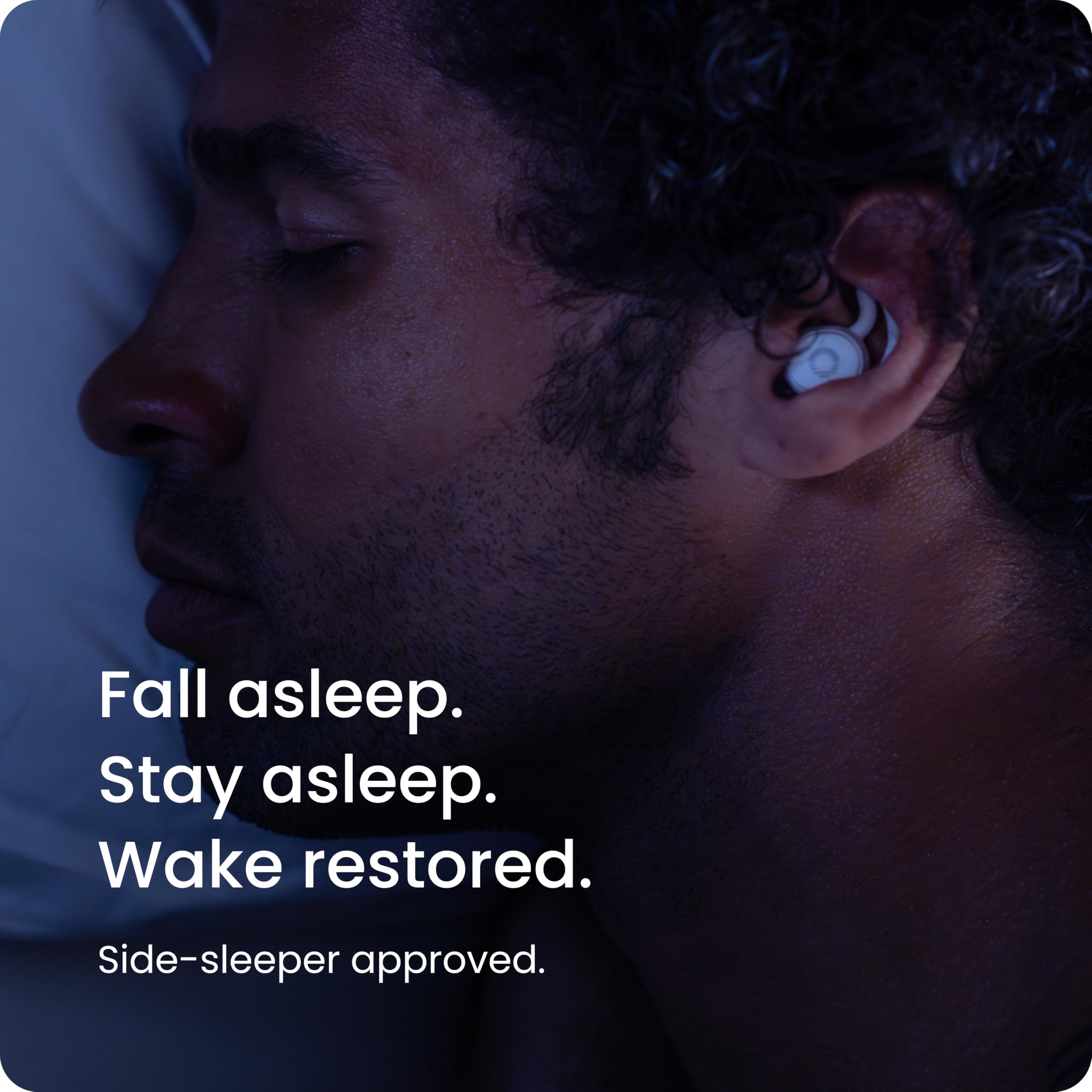 Ozlo Sleepbuds® | Comfortable Side Sleeper Headphones | Up to 10 Hours of Bluetooth LE Streaming | Science-Backed Sleep Sounds | Snore Blocking Comfortable Earbuds