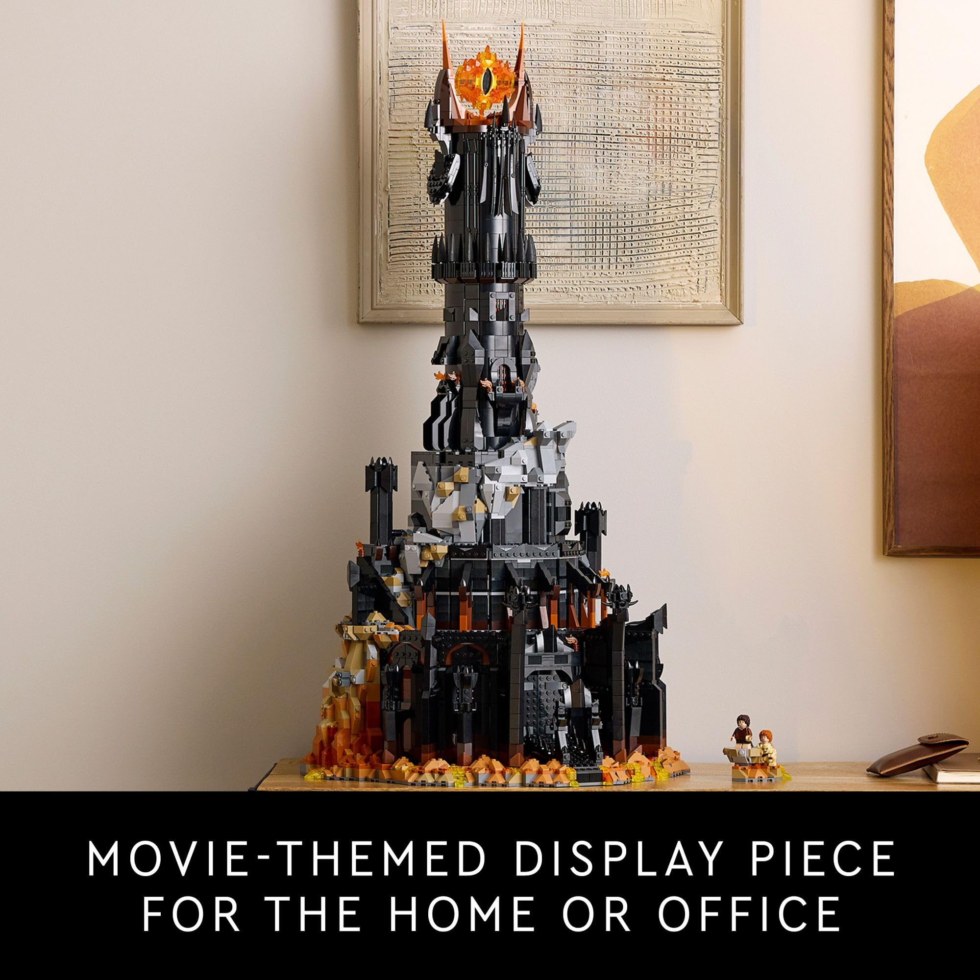 LEGO Icons Lord of The Rings Barad-dûr Building Set for Adults - Lord of The Rings Collectible for Fans - Includes 6 Minifigures - Gift for Men and Women - 10333