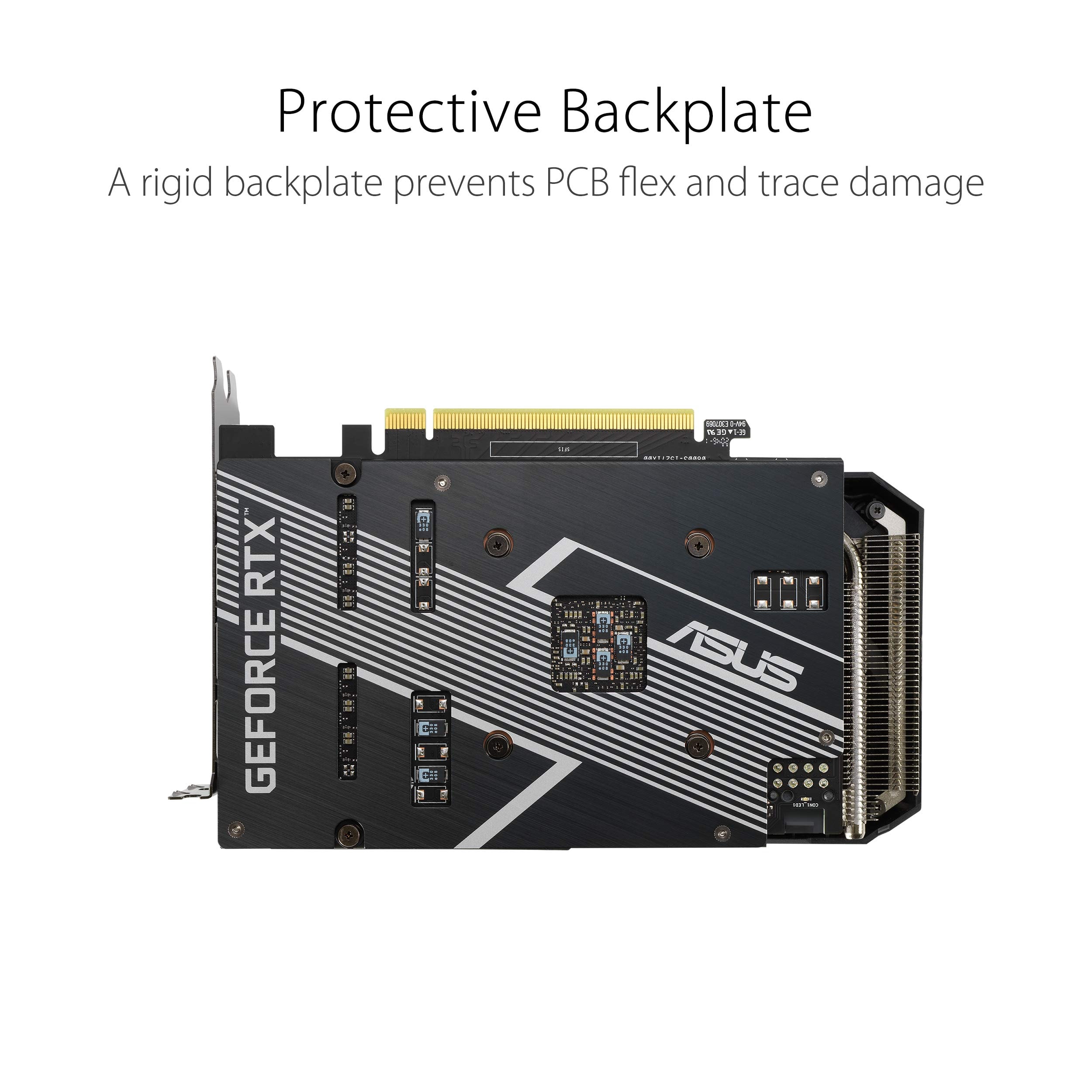 ASUS Dual NVIDIA GeForce RTX 3060 V2 OC Edition 12GB GDDR6 Gaming Graphics Card (PCIe 4.0, 12GB GDDR6 Memory, HDMI 2.1, DisplayPort 1.4a, 2-Slot, Axial-tech Fan Design, 0dB Technology) thumbnail 7