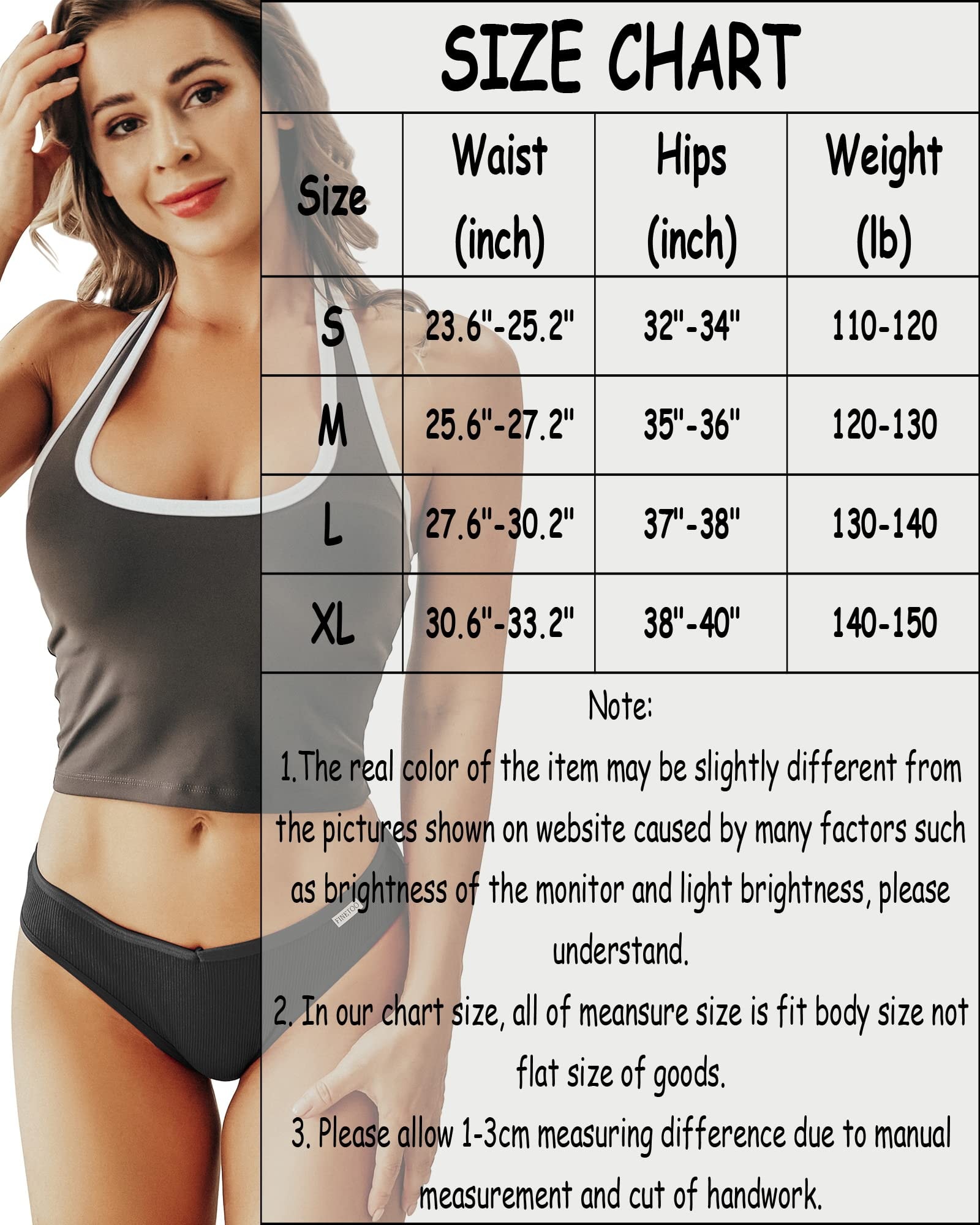 FINETOO Womens Cotton Underwear Sexy Stretch Bikini Panties Low Rise Hipster Ladies Soft V-Waist Cheeky - Image 4