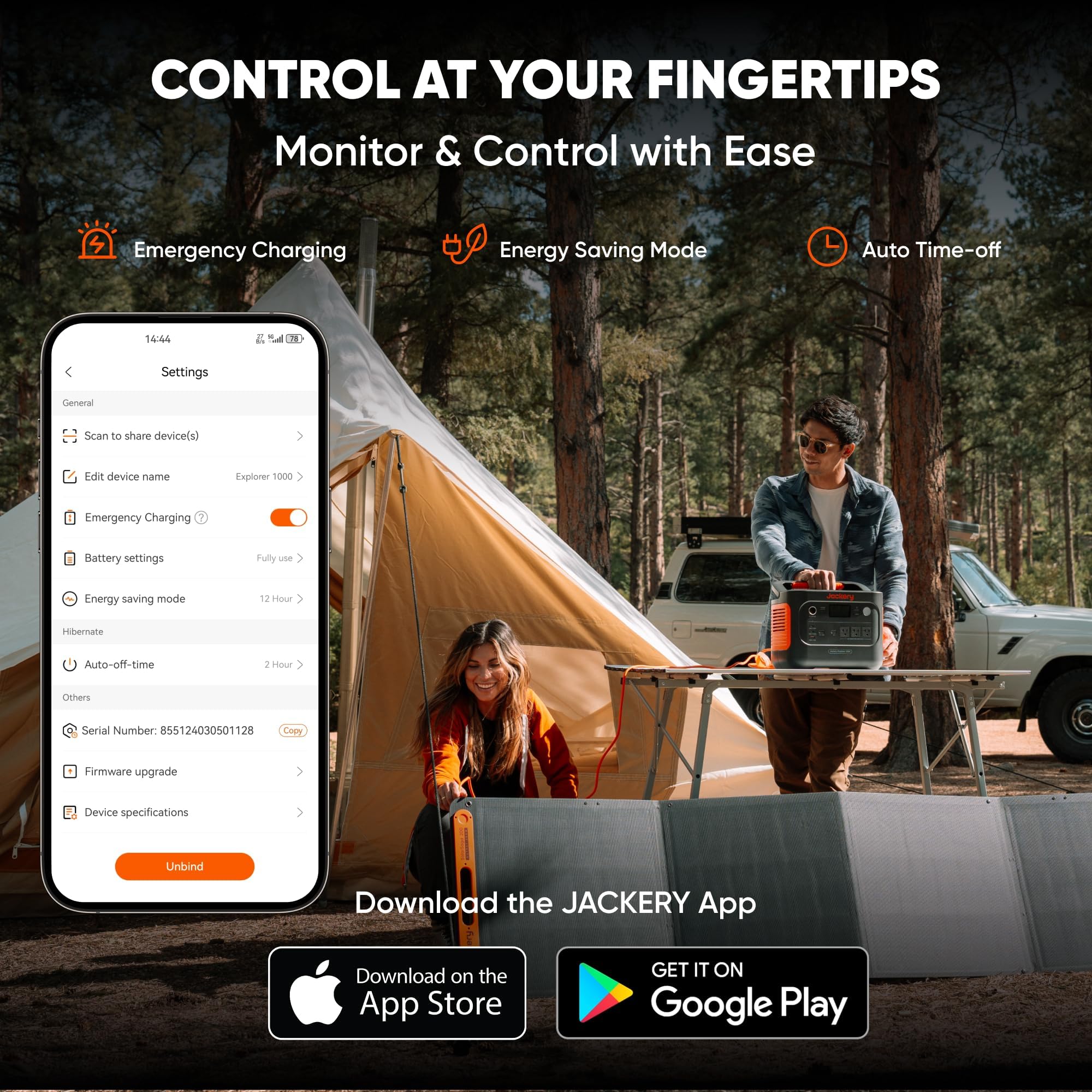 Jackery Explorer 1000 v2 Portable Power Station,1070Wh LiFePO4 Battery,1500W AC/100W USB-C Output, 1 Hr Fast Charge, Solar Generator for Camping,Emergency, RV, Off-Grid Living(Solar Panel Optional): E1000v2