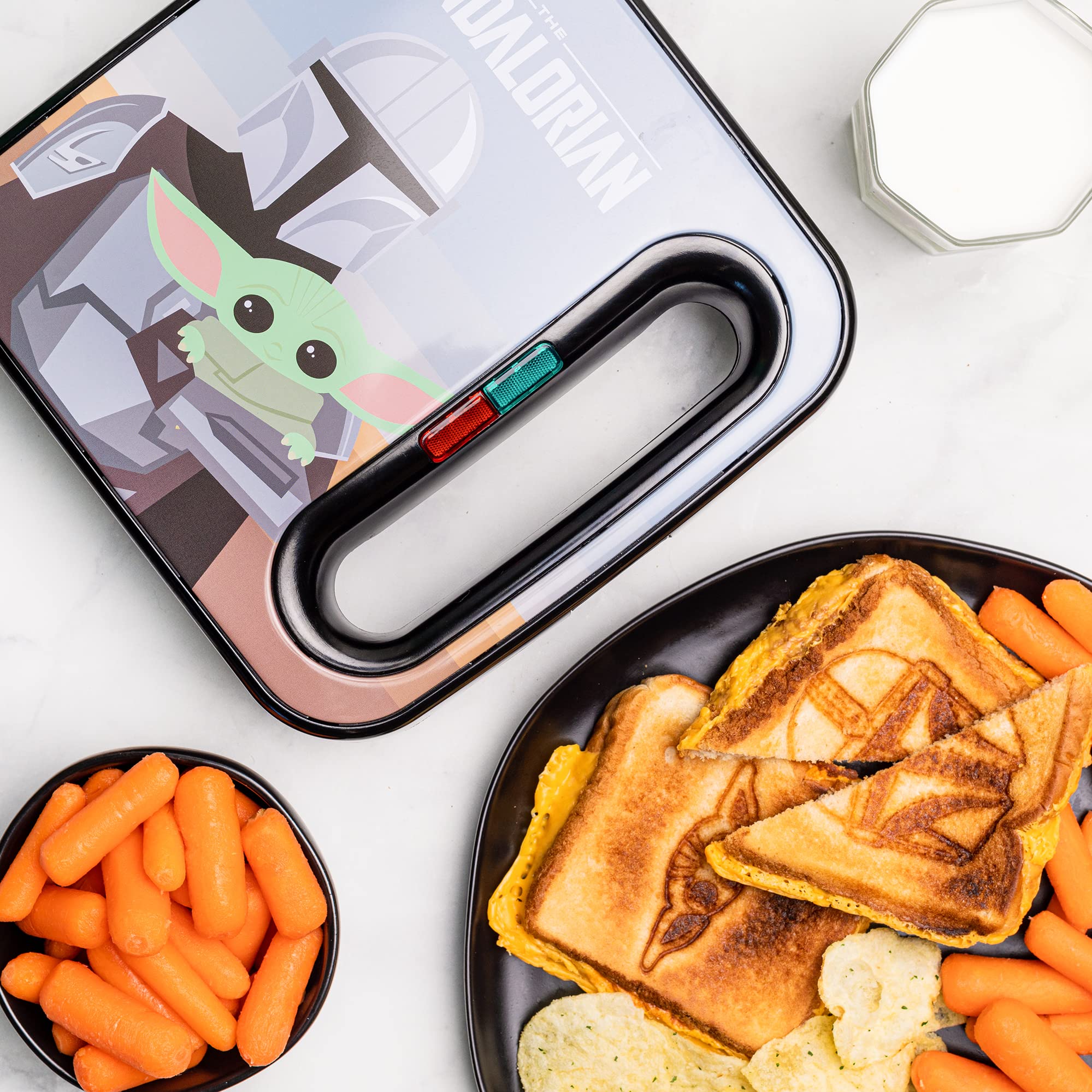 The Mandalorian Grilled Cheese Maker- Panini Press and Compact Indoor Grill