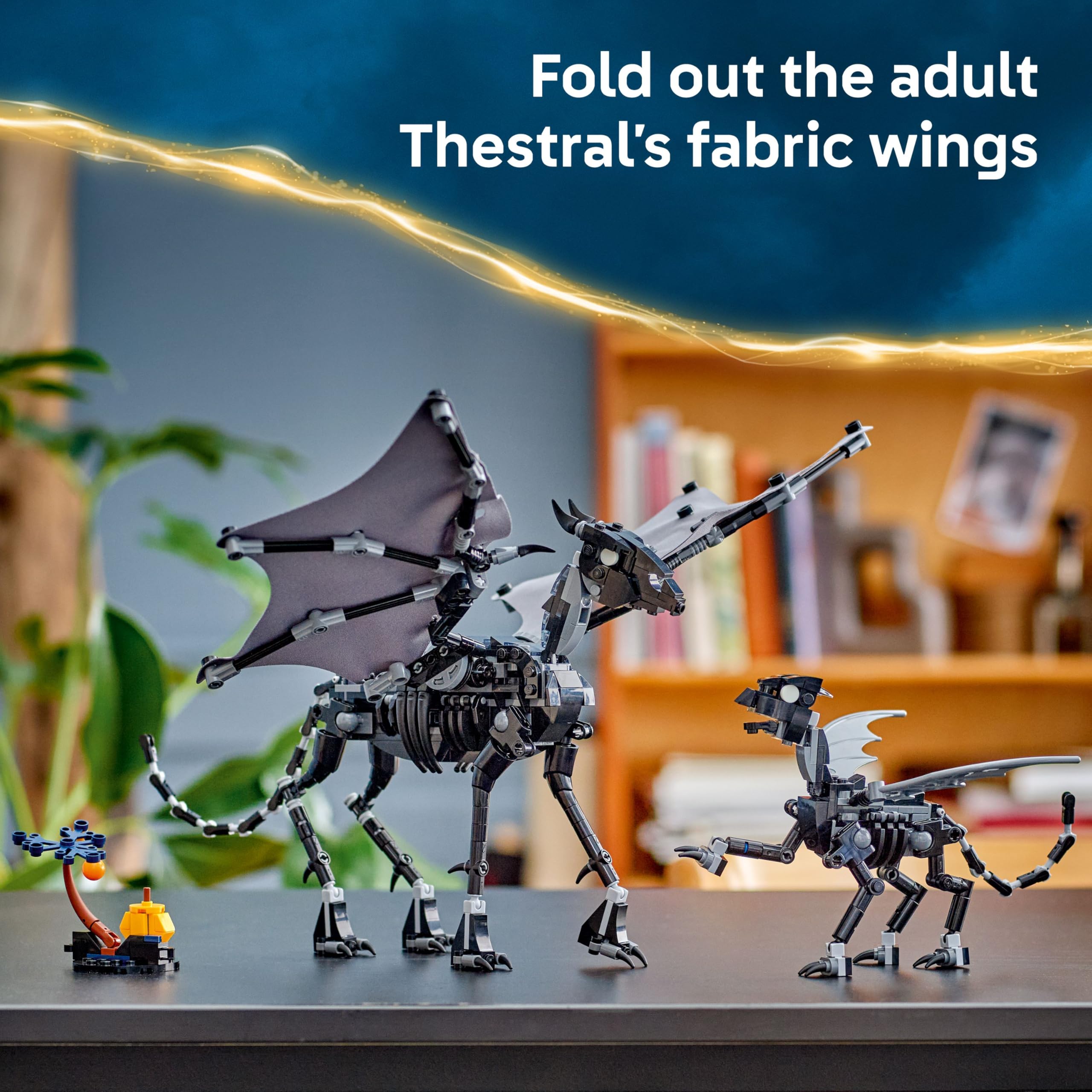 LEGO Harry Potter Thestral Family - Pretend Play Learning and Building Toy for Kids, Boys and Girls, Ages 10+ - Collectible Harry Potter Poseable Action Figures - Gift Idea for Birthdays - 76458
