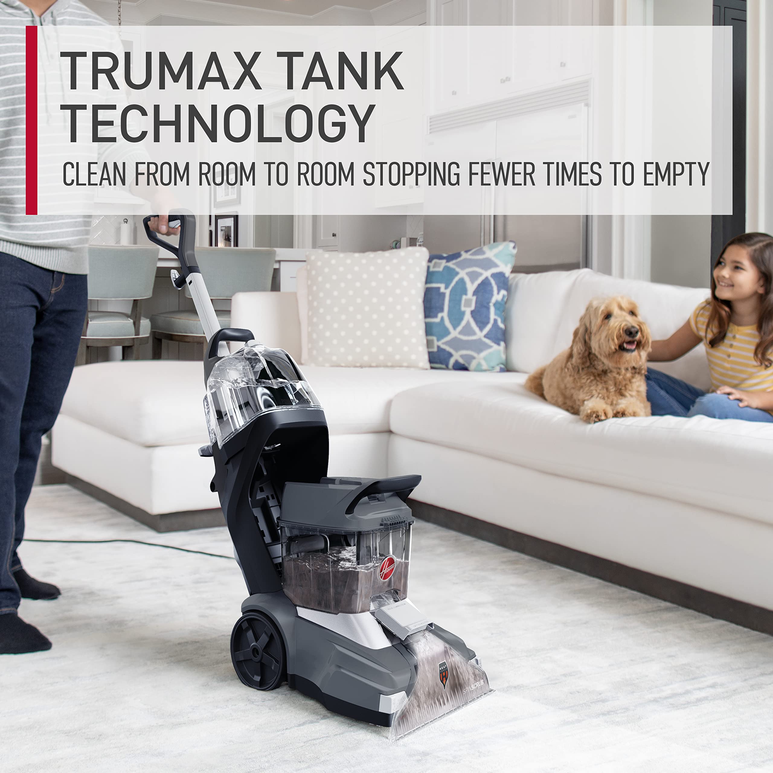 Hoover  Carpet Cleaner Machine for Carpet and Upholstery, Deep Cleaning Carpet Shampooer Machine with Multi-Purpose Tools, Pair Carpet Cleaner Solution thumbnail 5