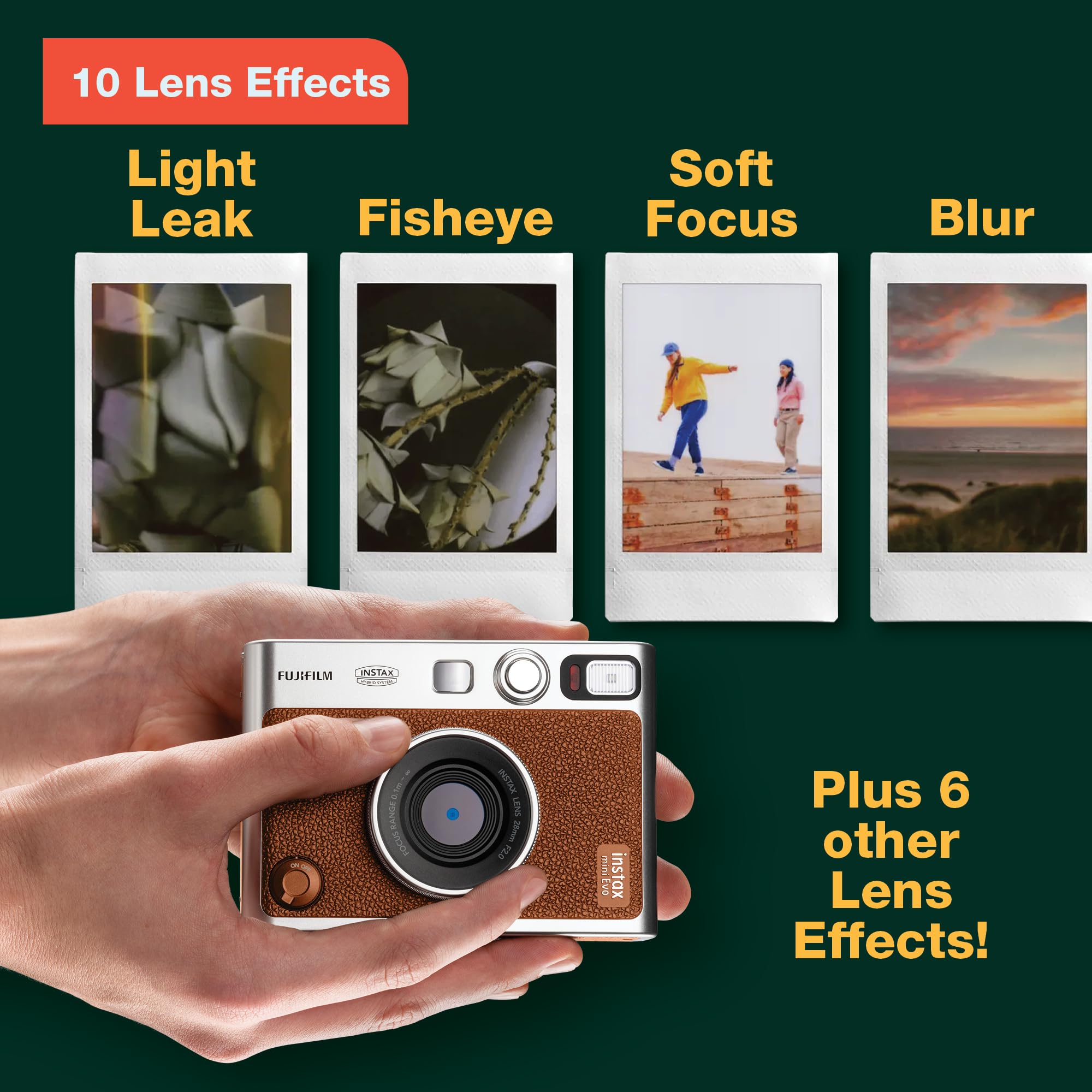 Fujifilm Instax Mini EVO Instant Camera: Black