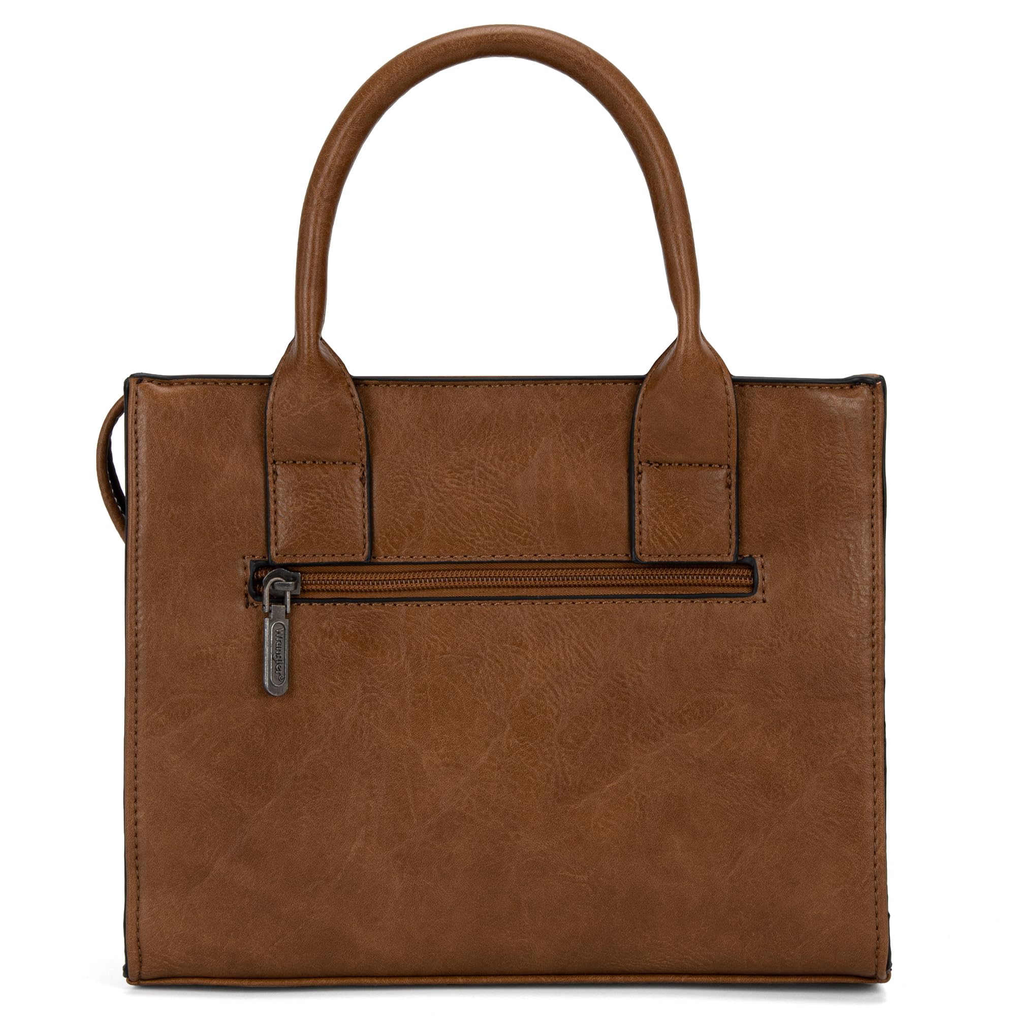 Wrangler Medium Tote Bag for Women Designer Satchel Handbags Top-handle Purses with Strap: Leopard Print