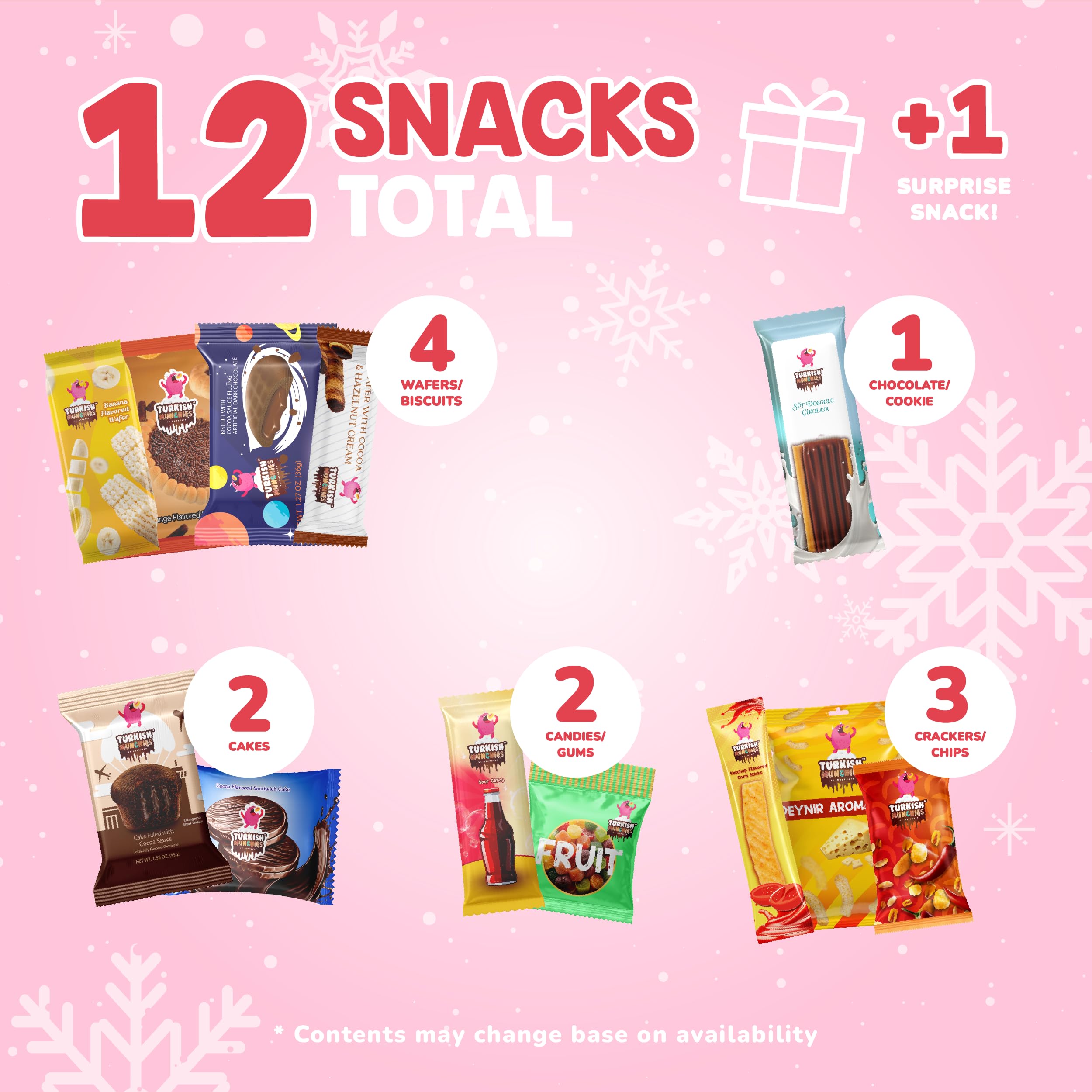 Mega International Snack Box | Premium Exotic Foreign Snacks | Unique Snack Food Gifts Included | Try Extraordinary Turkish Snacks | Candies from Around the World | 32 Full-Size Snacks - Image 4