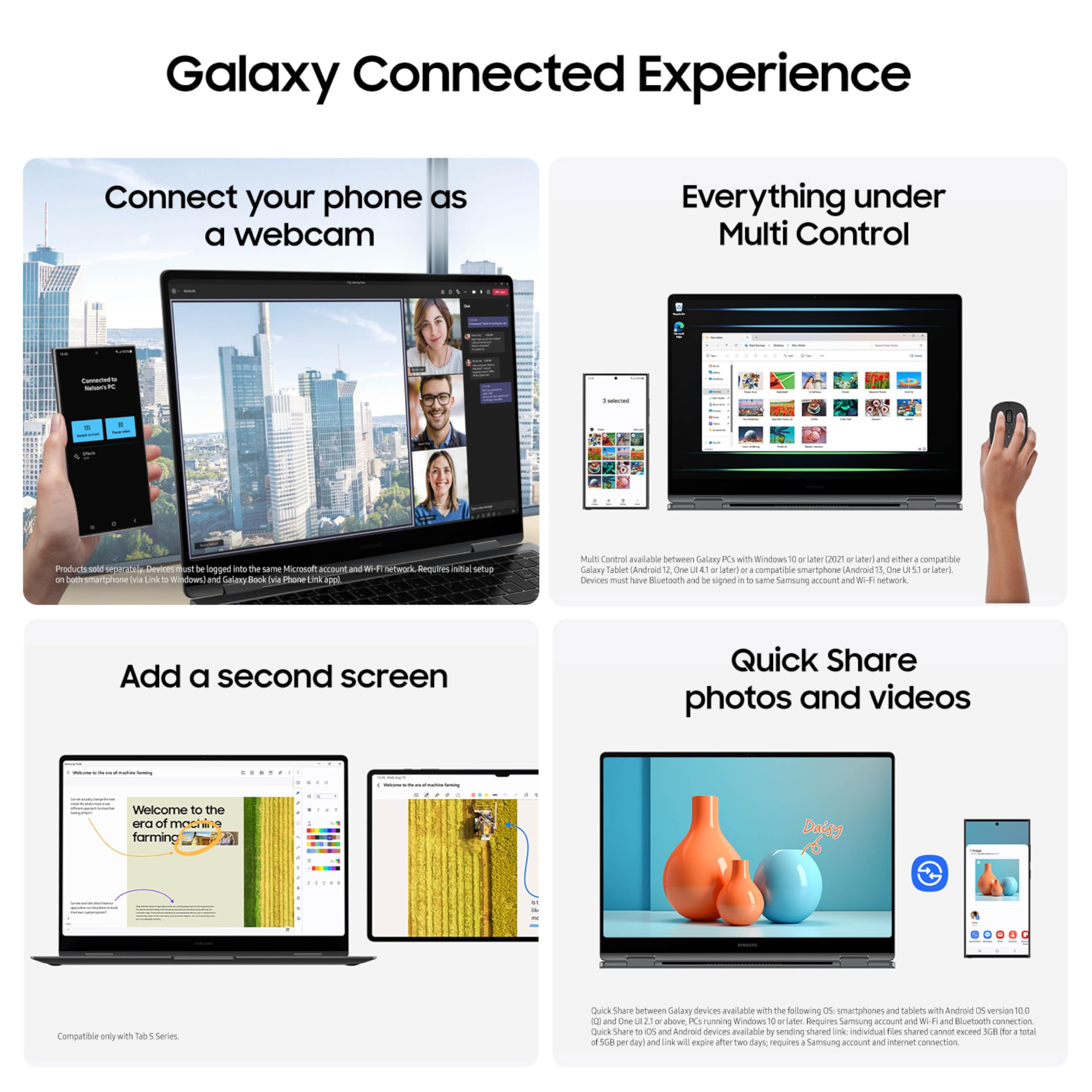 SAMSUNG 16” Galaxy Book5 Pro 360 Copilot+ PC, AI Laptop Computer, Intel Core 7 Ultra Processor, 3K AMOLED (2880 x 1800) Touchscreen, 120HZ Refresh Rate, Dolby Atmos Quad Speakers, All-Day Battery Life thumbnail 10