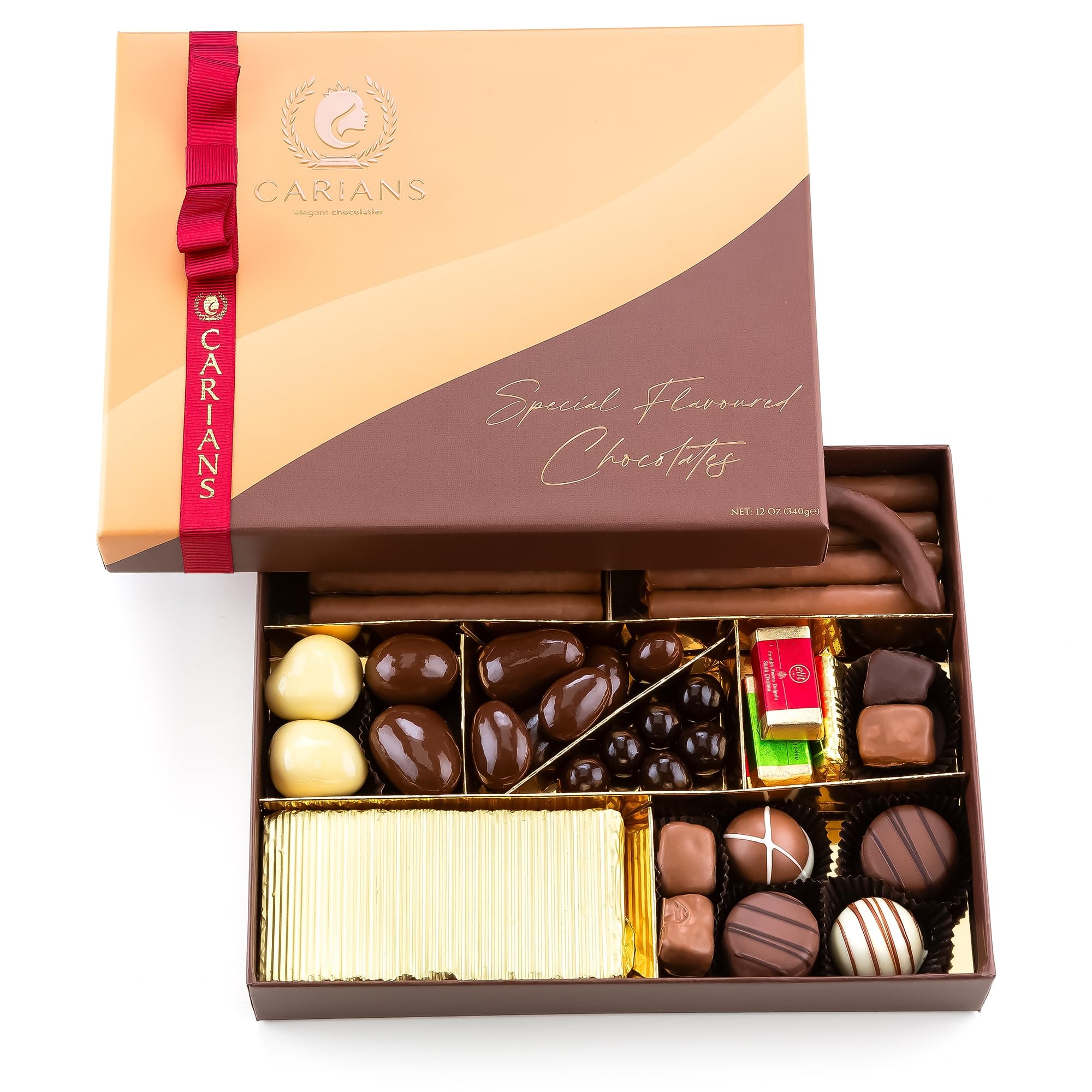 CARIANS Chocolate Gift Box, Mother's Day Assorted Luxury Premium Pralines Gourmet Chocolate Gift Basket, Dark, Milk & Truffles, Box of Cand - Image 1