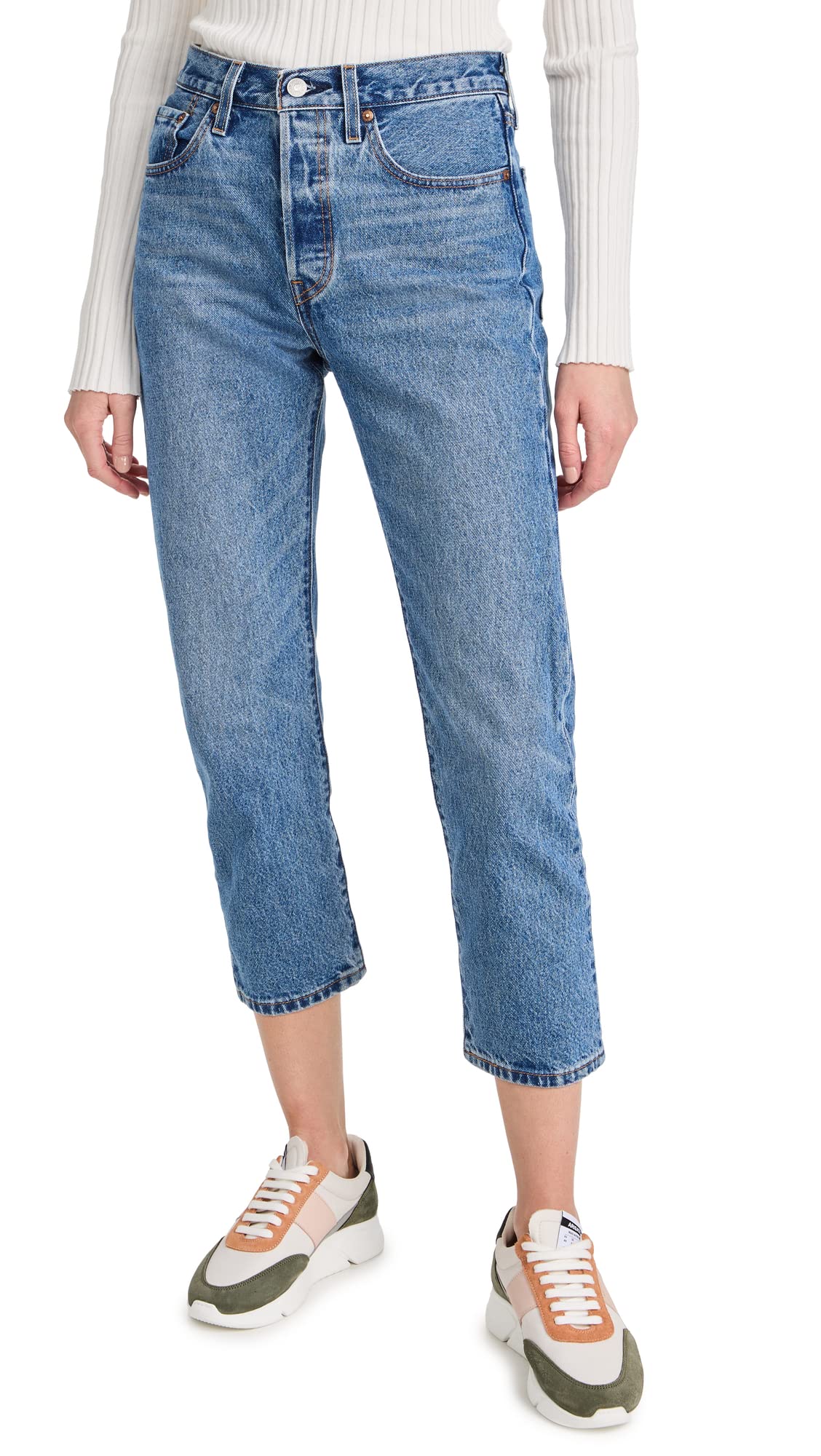 Levi's Women's Premium 501 Crop Jeans thumbnail 1