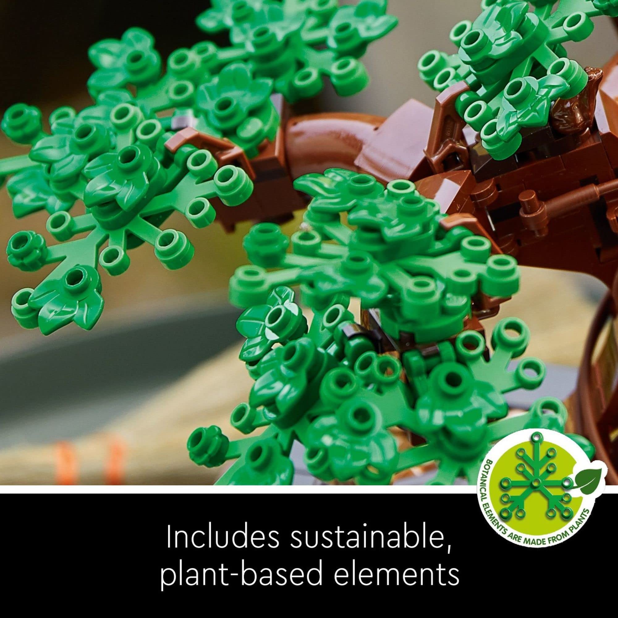 LEGO Icons Bonsai Tree Building Set - Artificial Bonsai Tree Plants for Home Decor, Adults Ages 18+ - Faux, Fake Plants for Table, Desk, Office - Gift for Mother's Day - 10281 - Image 7