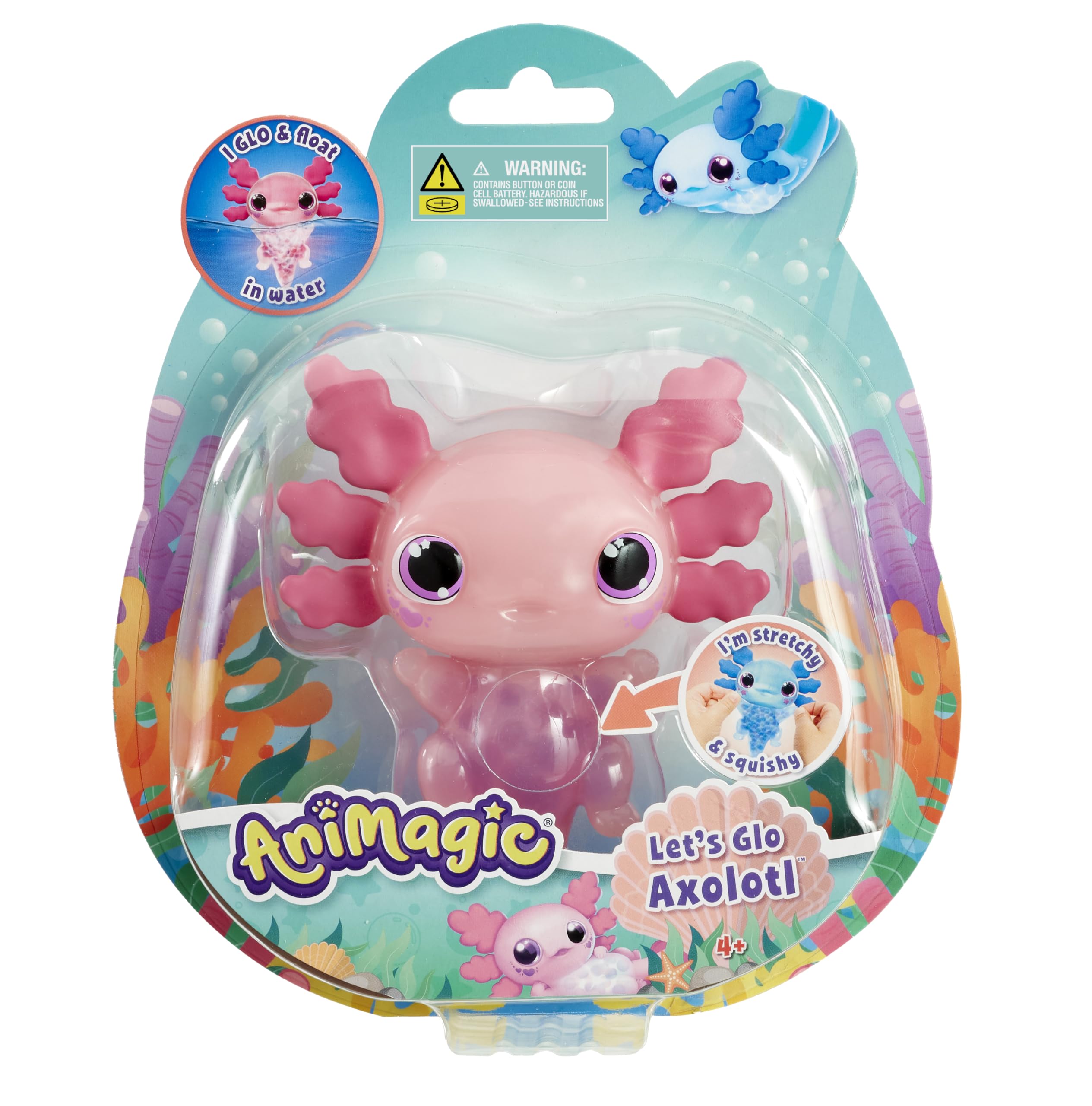 Animagic Let's Glo Axolotl Pink thumbnail 1