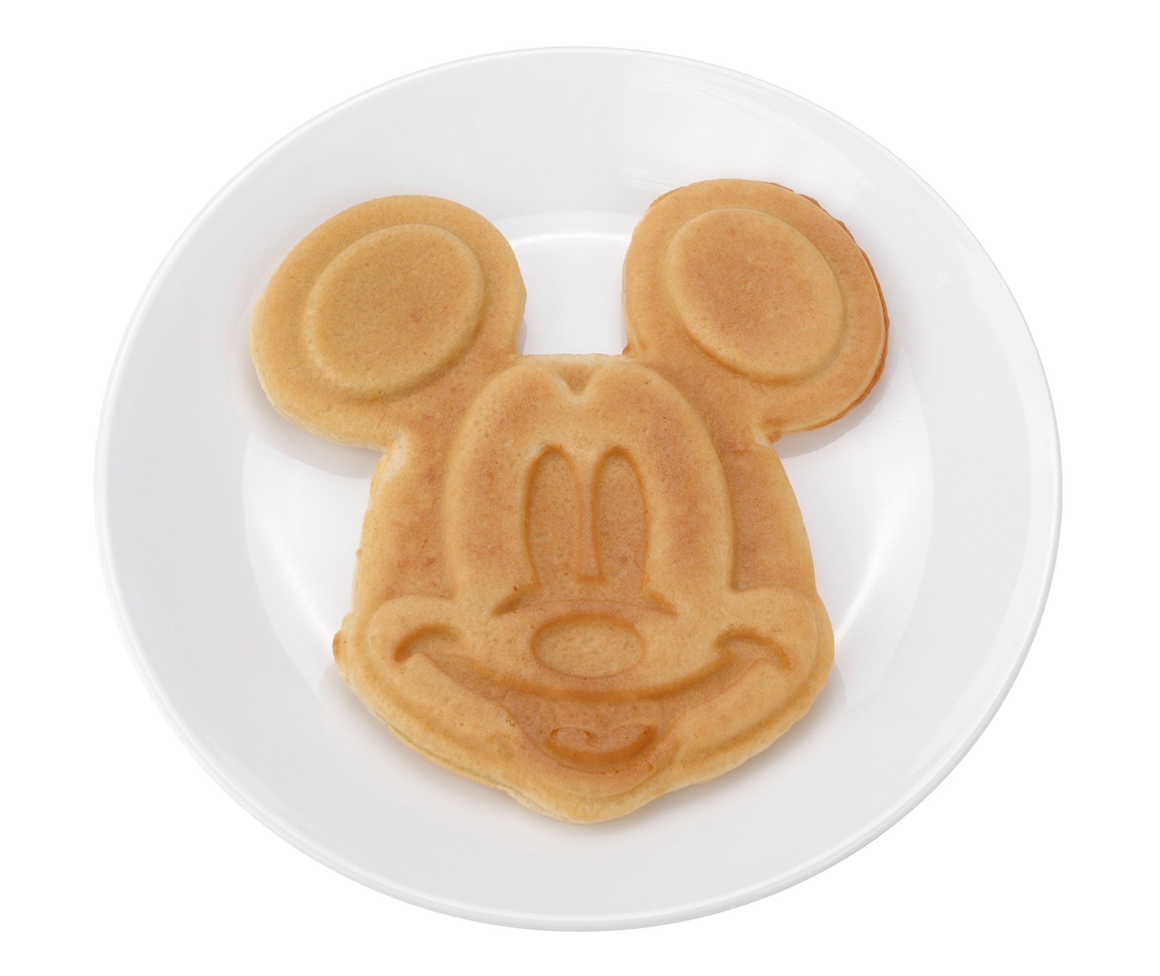 Disney Classic Mickey Waffle Maker by Select Brands - Disney Kitchen Appliances - Features Non-Stick Plates - Mickey Mouse Gift - 7" Waffles