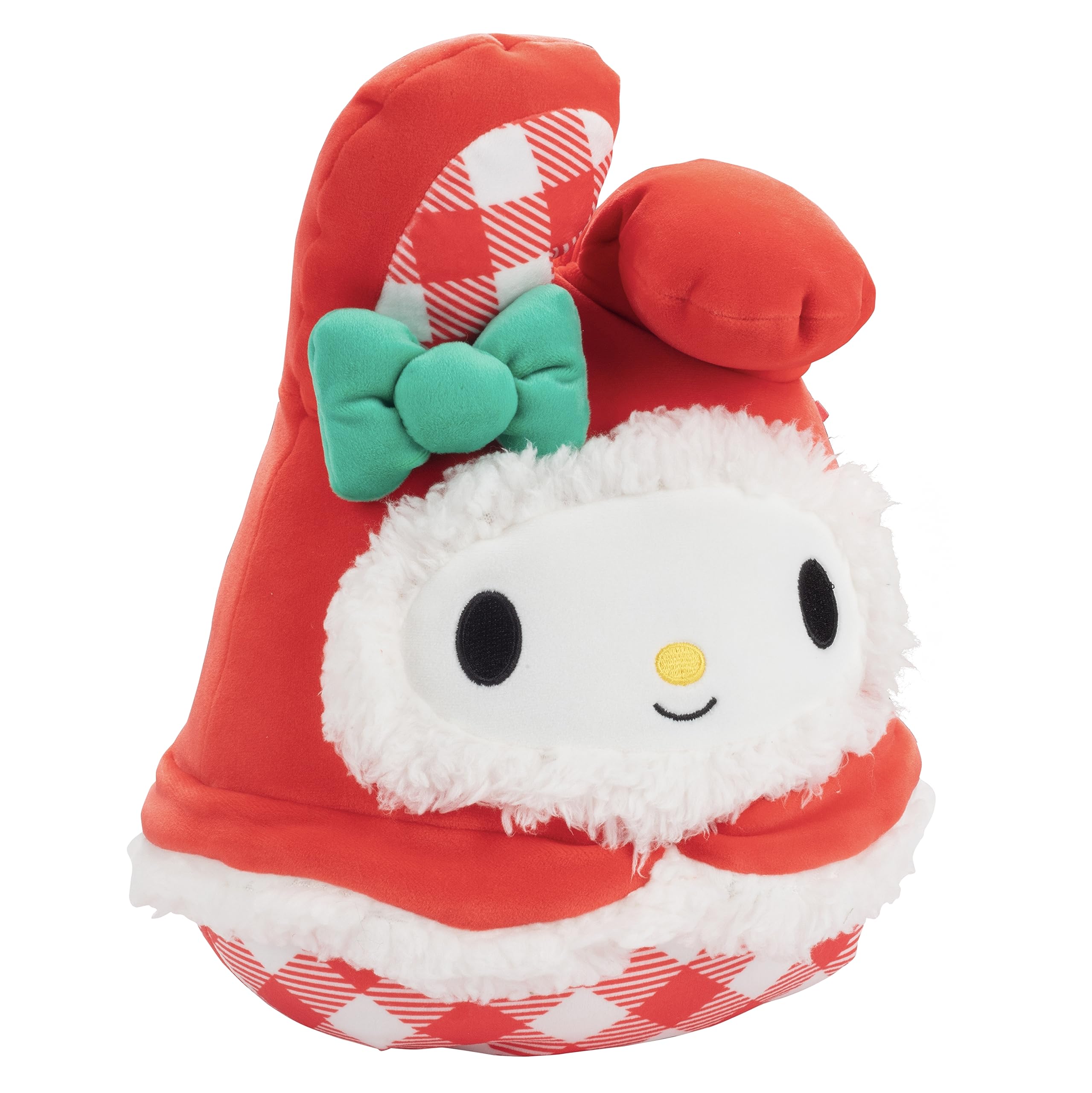 Squishmallows Original 8-Inch Hello Kitty Gingerbread Cookie - Official Jazwares Sanrio Holiday Plush - Collectible Soft & Squishy Stuffed Animal Toy- Add to Your Squad - Gift for Kids, Girls & Boys: Red