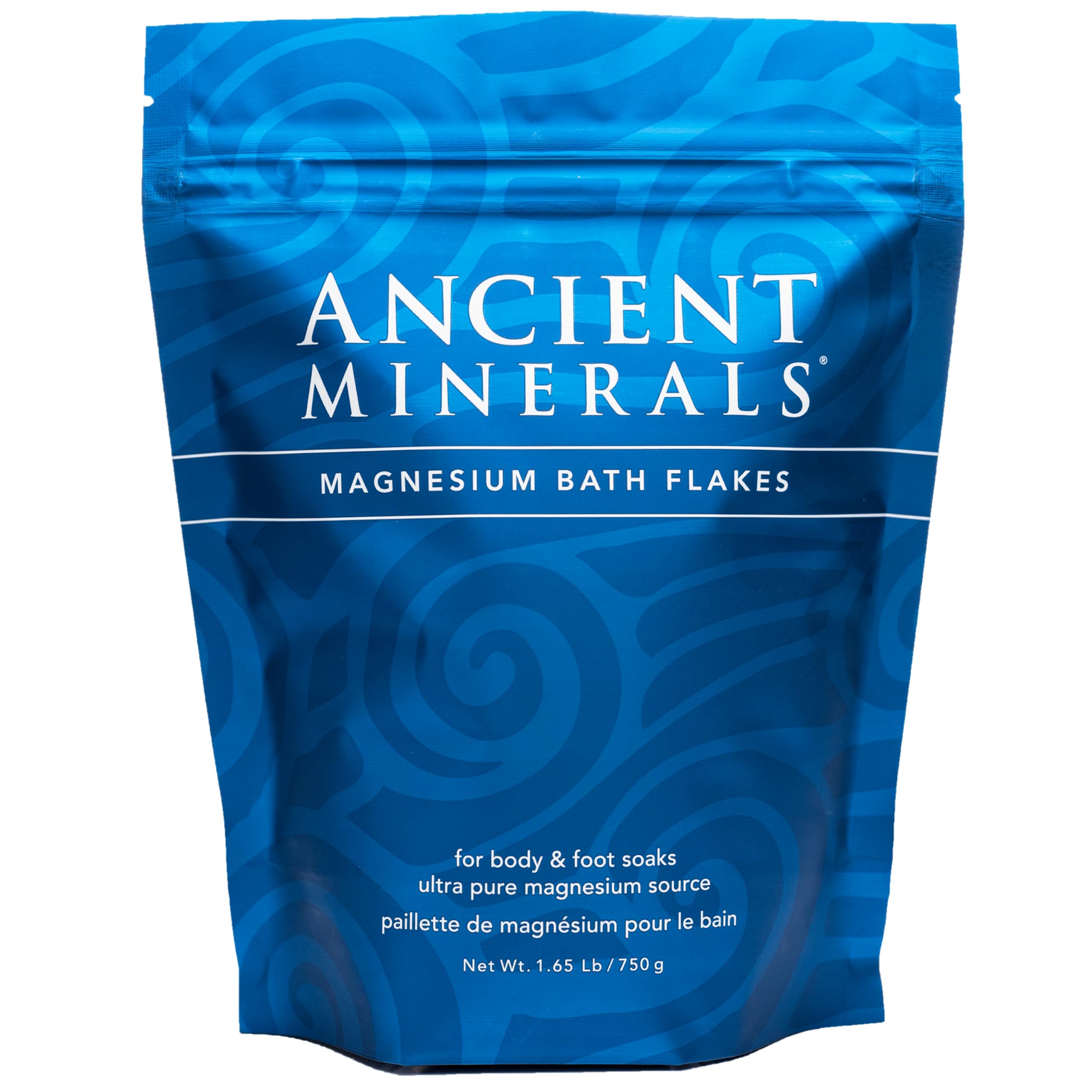 Ancient Minerals Magnesium Bath Flakes – Pure Zechstein Magnesium Chloride for Soaking and Whole-Body Replenishment, 8 lb Bag: 26.4 Ounce (Pack of 1)