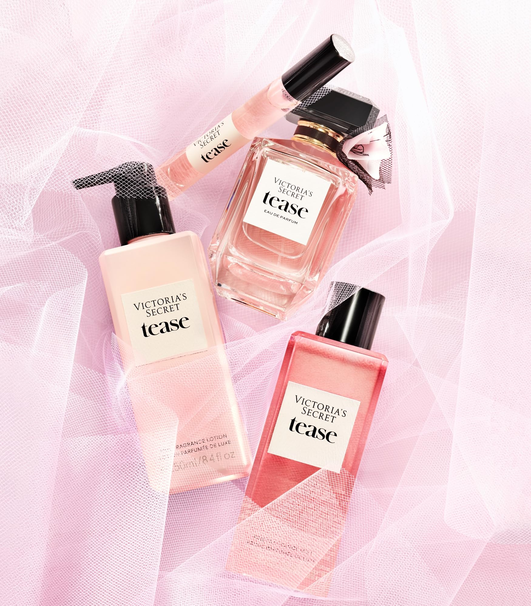 Victoria's Secret  Mini Fragrance Mist, Notes of Purple Passion Fruit, Shangri-La Peony & Vanilla Orchid, Travel Size Body Spray for Women (2.5 oz): Tease