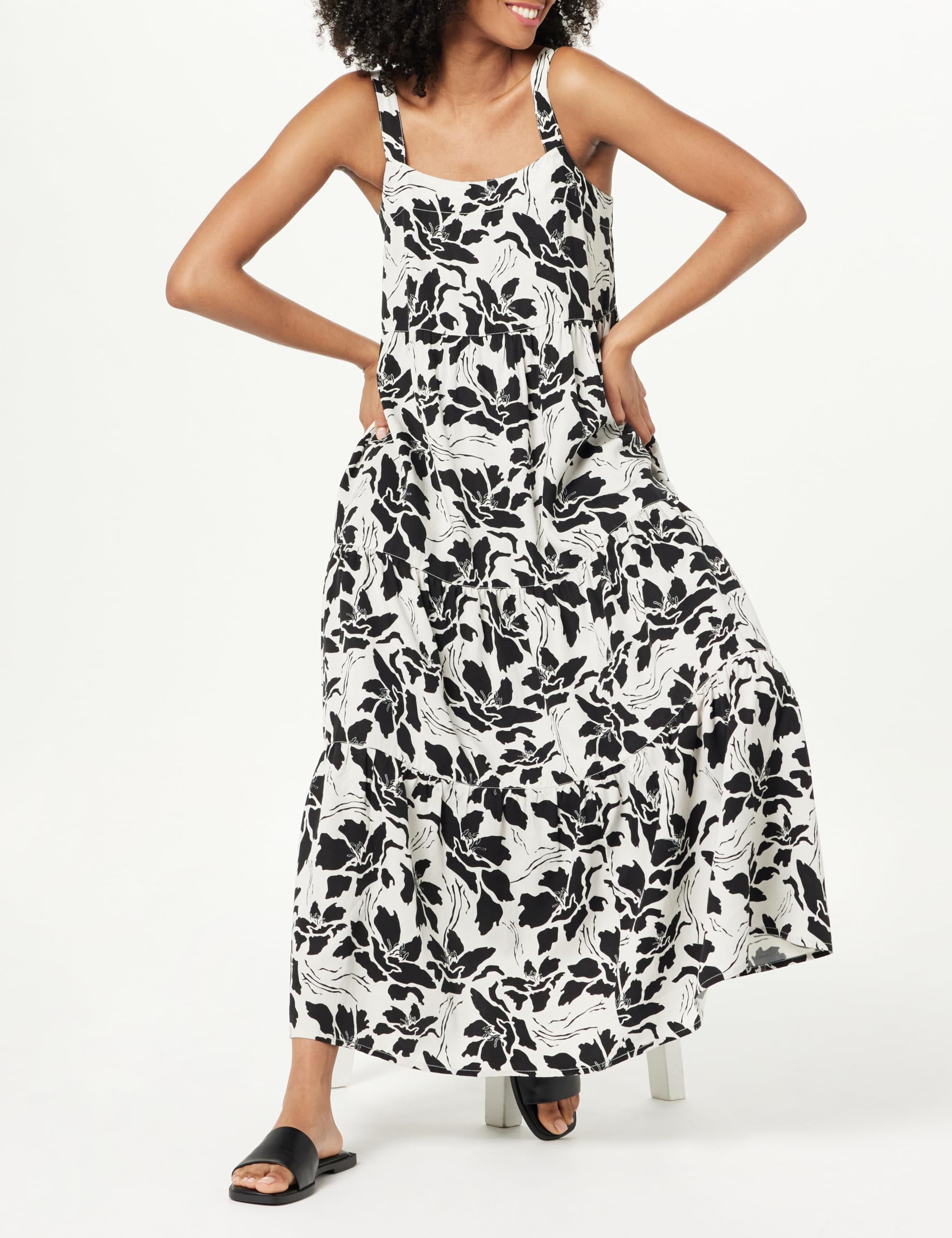 The Drop Women's Britt Tiered Maxi Tent Dress