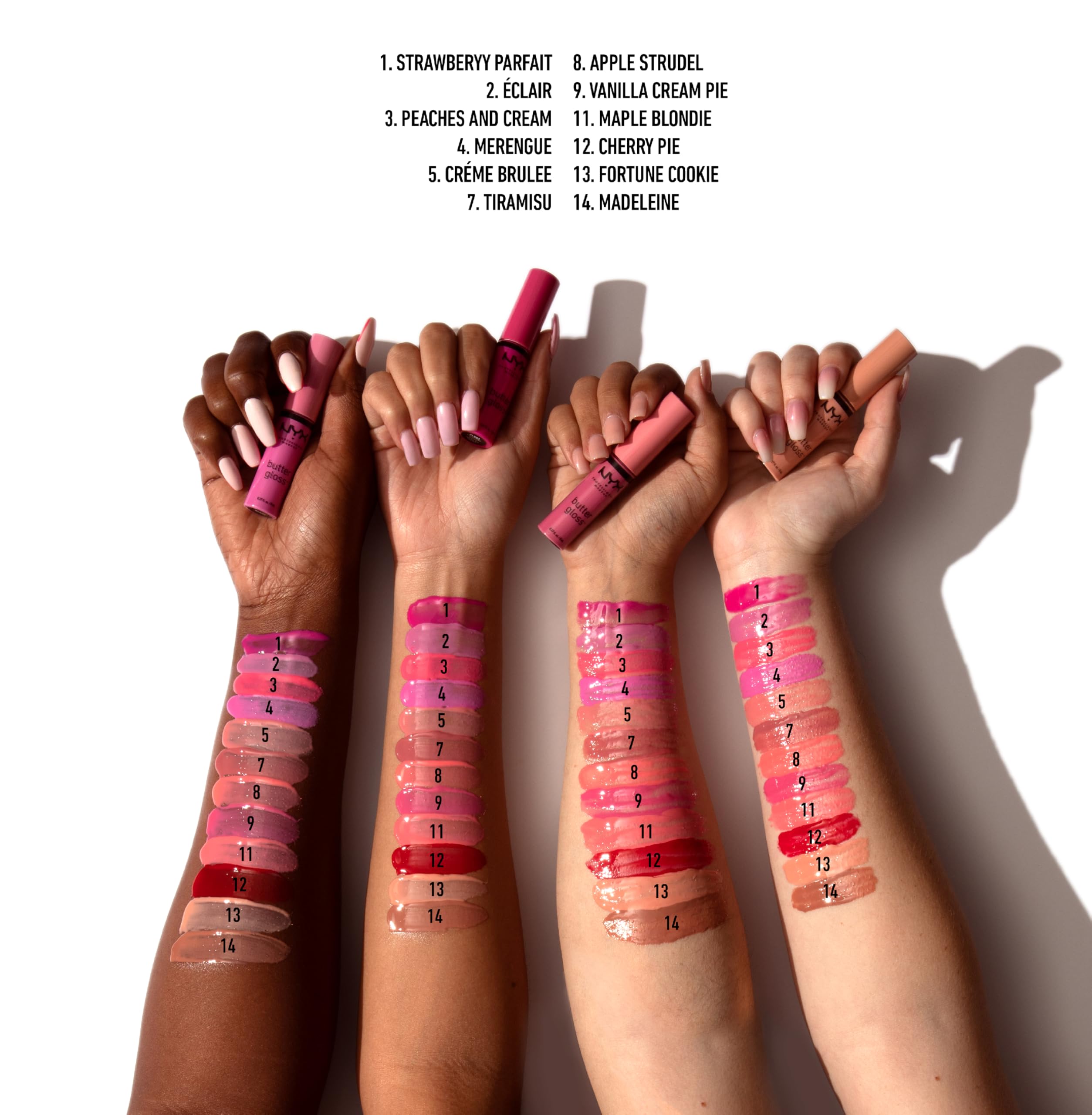 NYX PROFESSIONAL MAKEUP Butter Gloss, Non-Sticky Lip Gloss - Licorice (Black): 09 Vanilla Cream Pie 0.27 Fl Oz (Pack of 1)