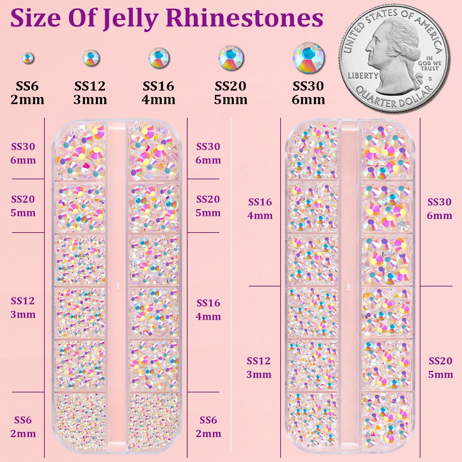 30000Pcs Resin Rhinestones with Tweezers for Crafting, Silver Clear Flatback Gems, Bedazzling Crystal with 3Pcs 10ml B7000 Jewelry Glue for DIY Crafts Clothing Tumblers Shoes Fabric Nail Art